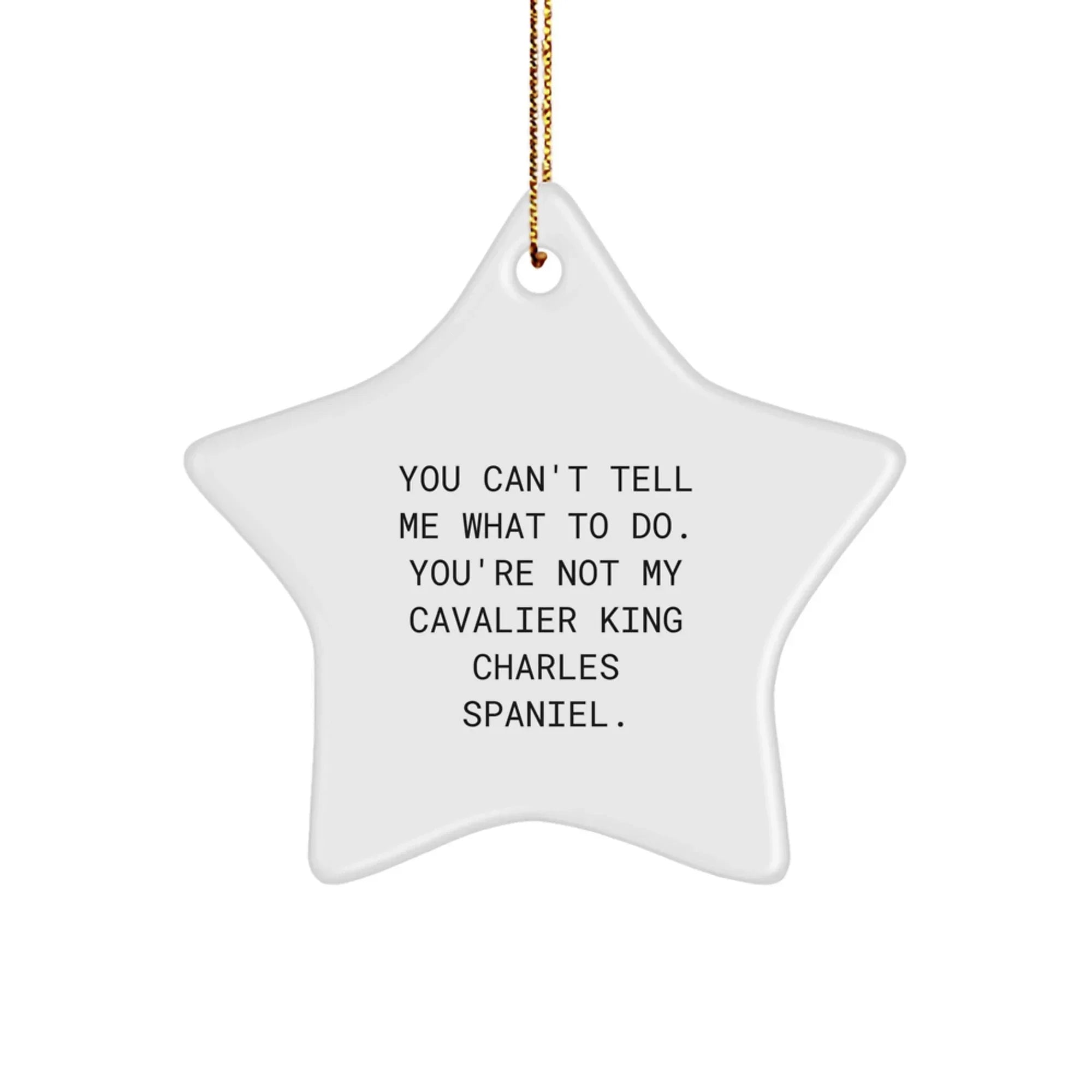 Cavalier King Charles Spaniel Dog Star Christmas Ornament
