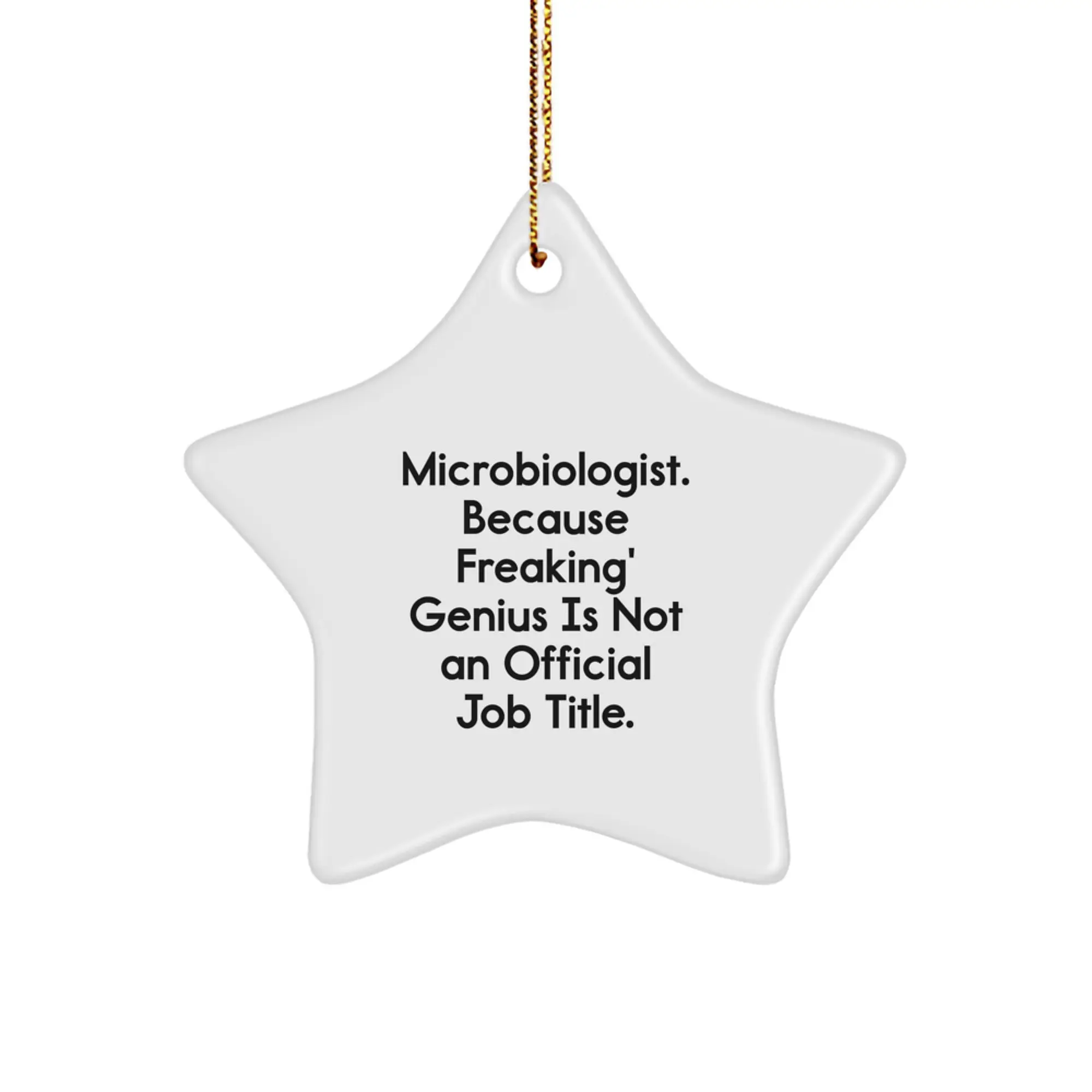 Microbiologist Favorite Star Ornament for Kids Bright Christmas Gift - Image 1