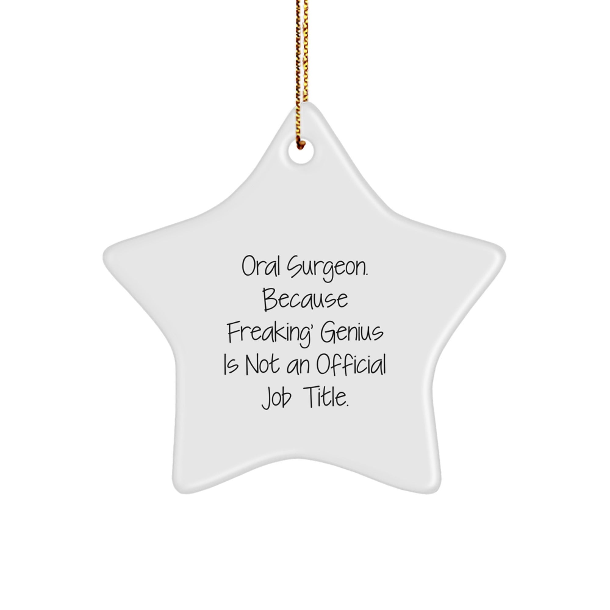 Oral Surgeon Keepsake Unique Christmas Ornament for Him Gift - Image 1