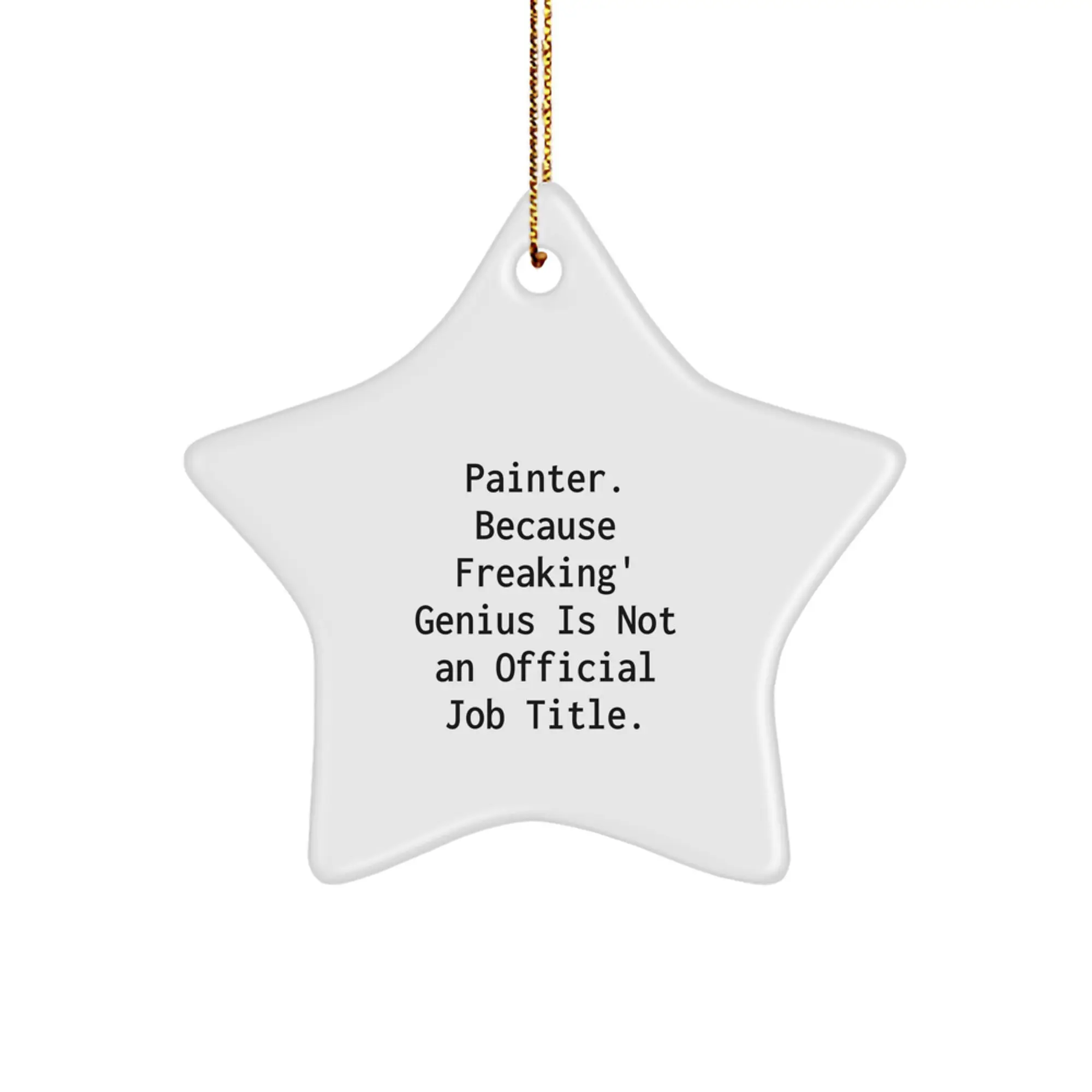 Painter Keepsake Christmas Ornament for Him Gift - Image 1