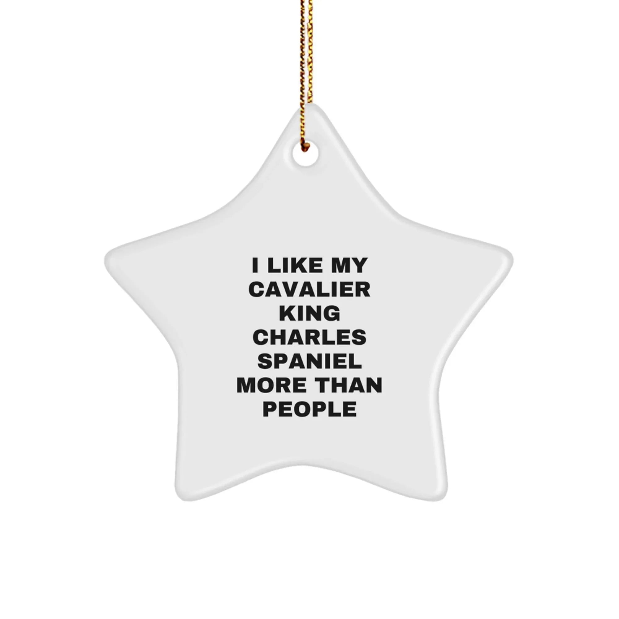 Cavalier Lovers - I Like My Cavalier - Cavalier Star Ornament - Funny Gift