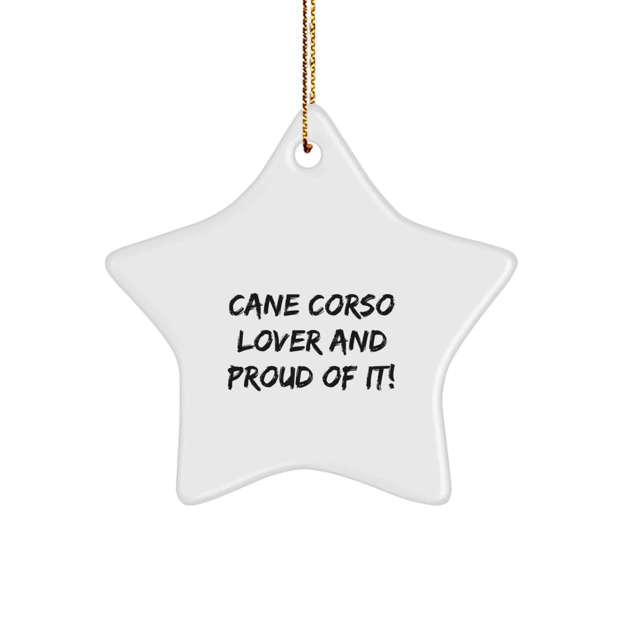 Cane Corso Dog Lover Star Ornament For Christmas Unique Gift