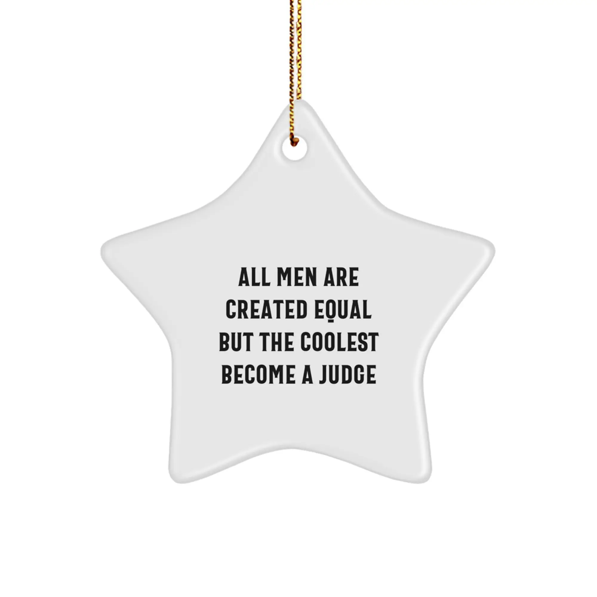 Judge Keepsake Christmas Ornament for Him Gift - Image 1