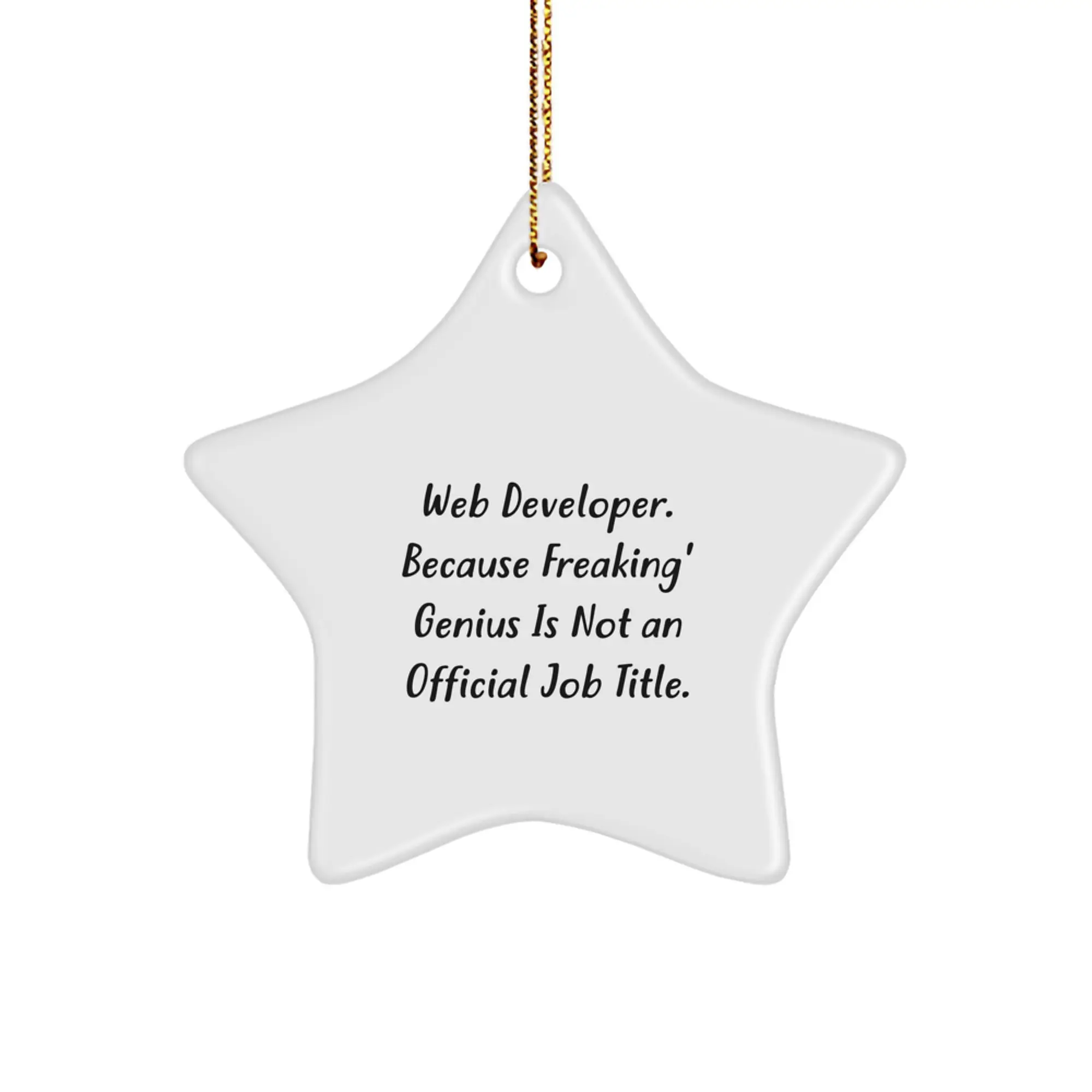 Christmas Gift for Teens Web Developer Star Ornament Surprise - Image 1
