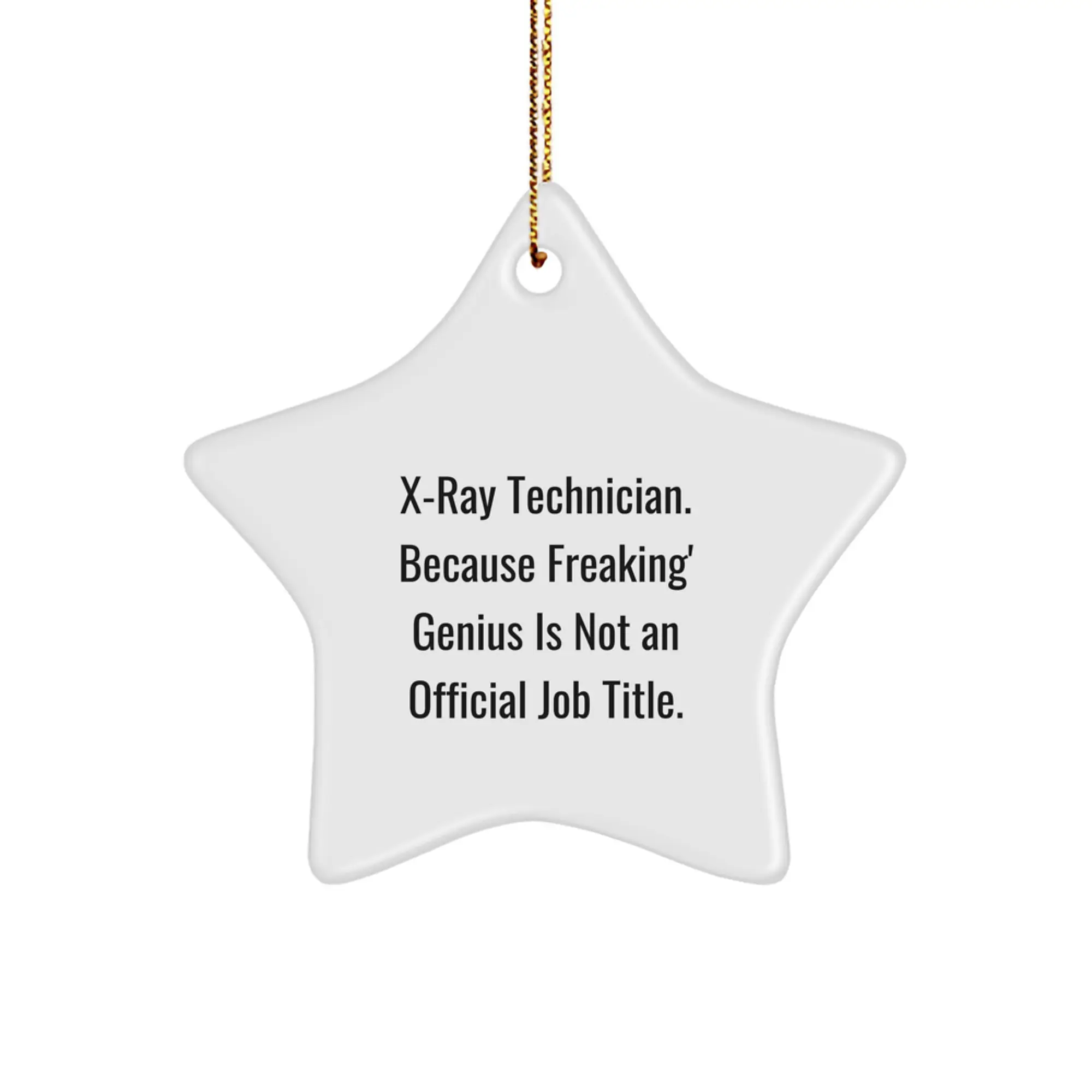 X-Ray Technician Keepsake Holiday Christmas Ornament for Him Gift - Image 1