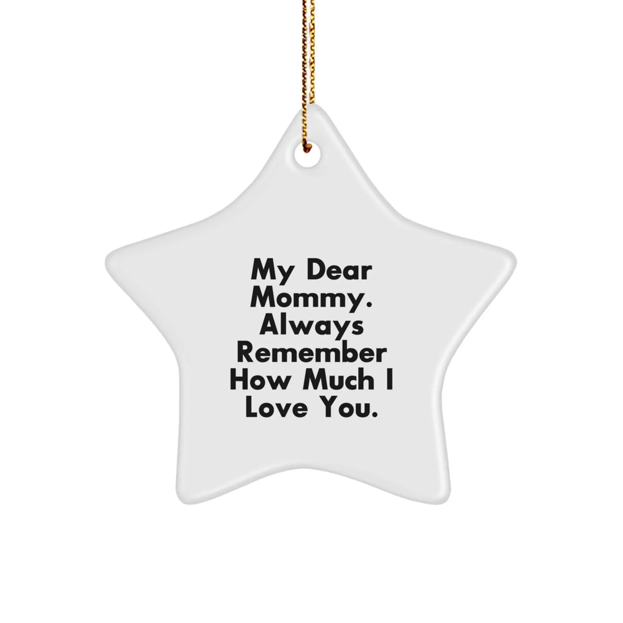 Heartfelt Novelty Mommy Star Christmas Ornament Gift for Friends - Image 1