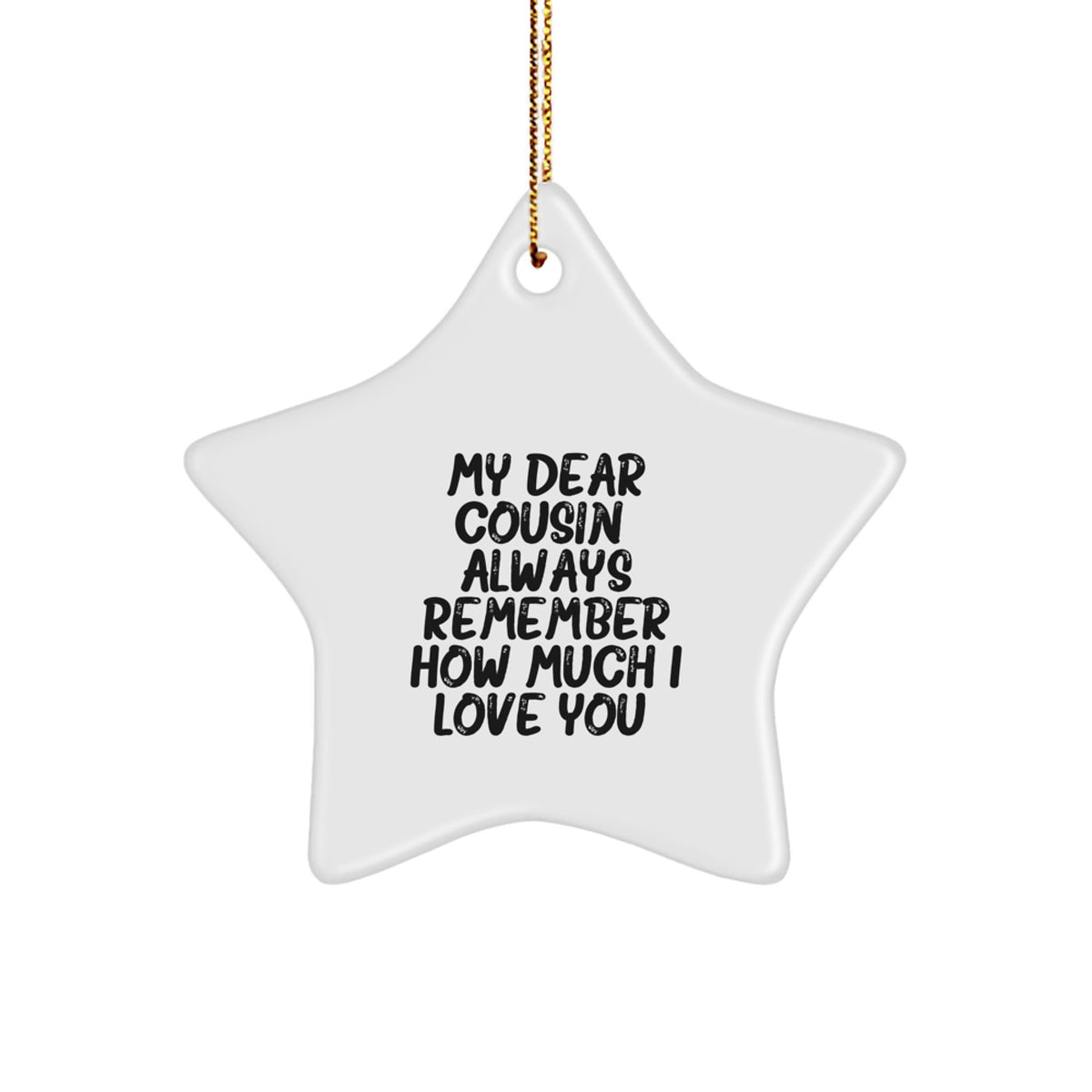 Christmas Gift Heartfelt Cousin Christmas Ornament, Surprise for Teens - Image 1