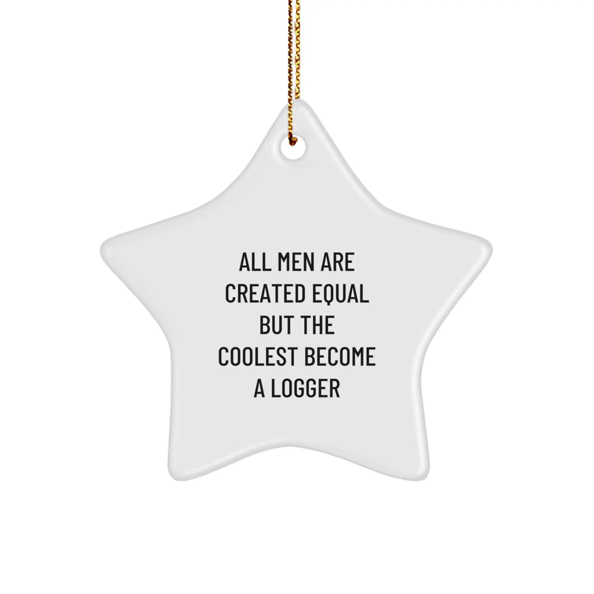 Christmas Gift Logger Keepsake Ornament for Her Present - Image 1