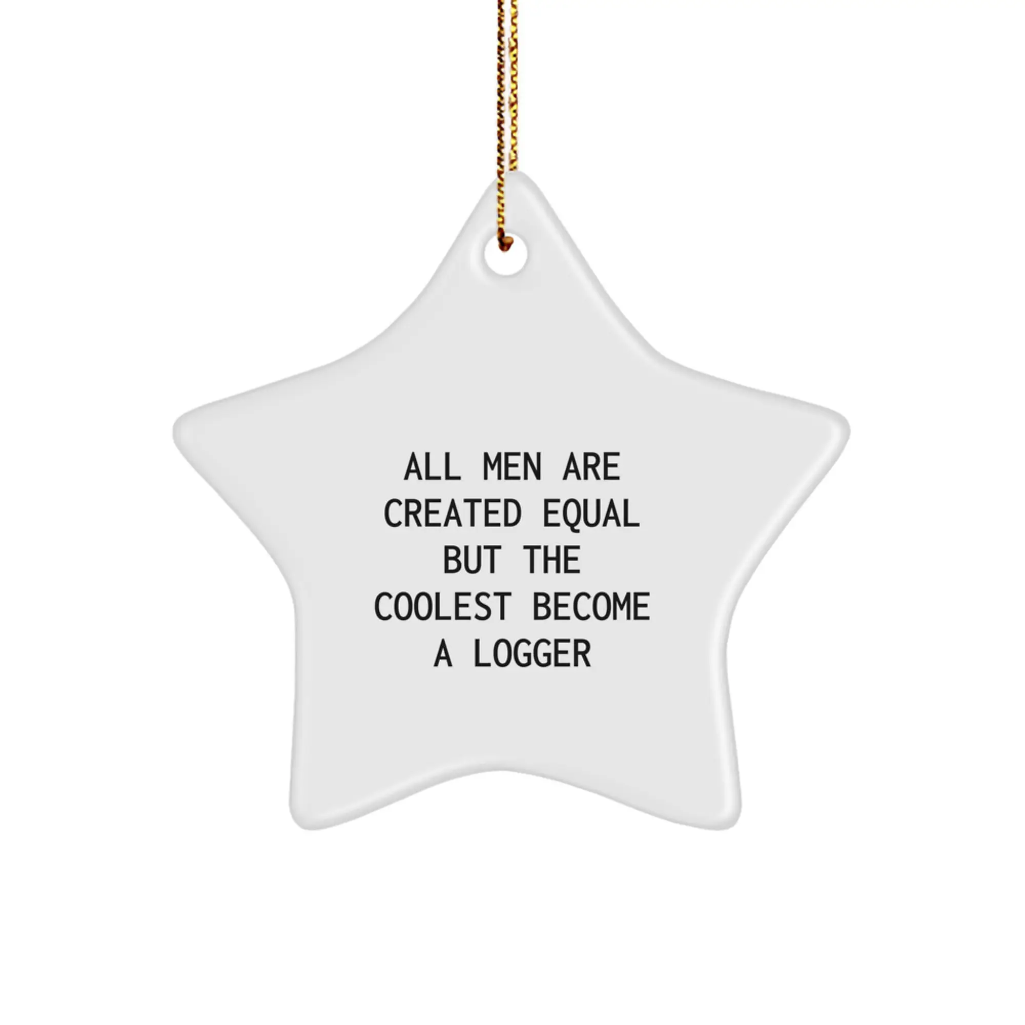 Bold Logger Christmas Ornament for Friends Gift - Image 1