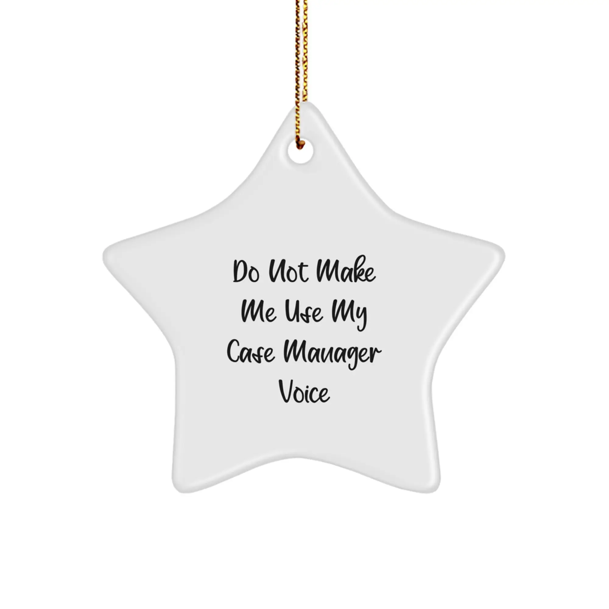 Case Manager Star Ornament for a Best Friend Companion Christmas Gift - Image 1