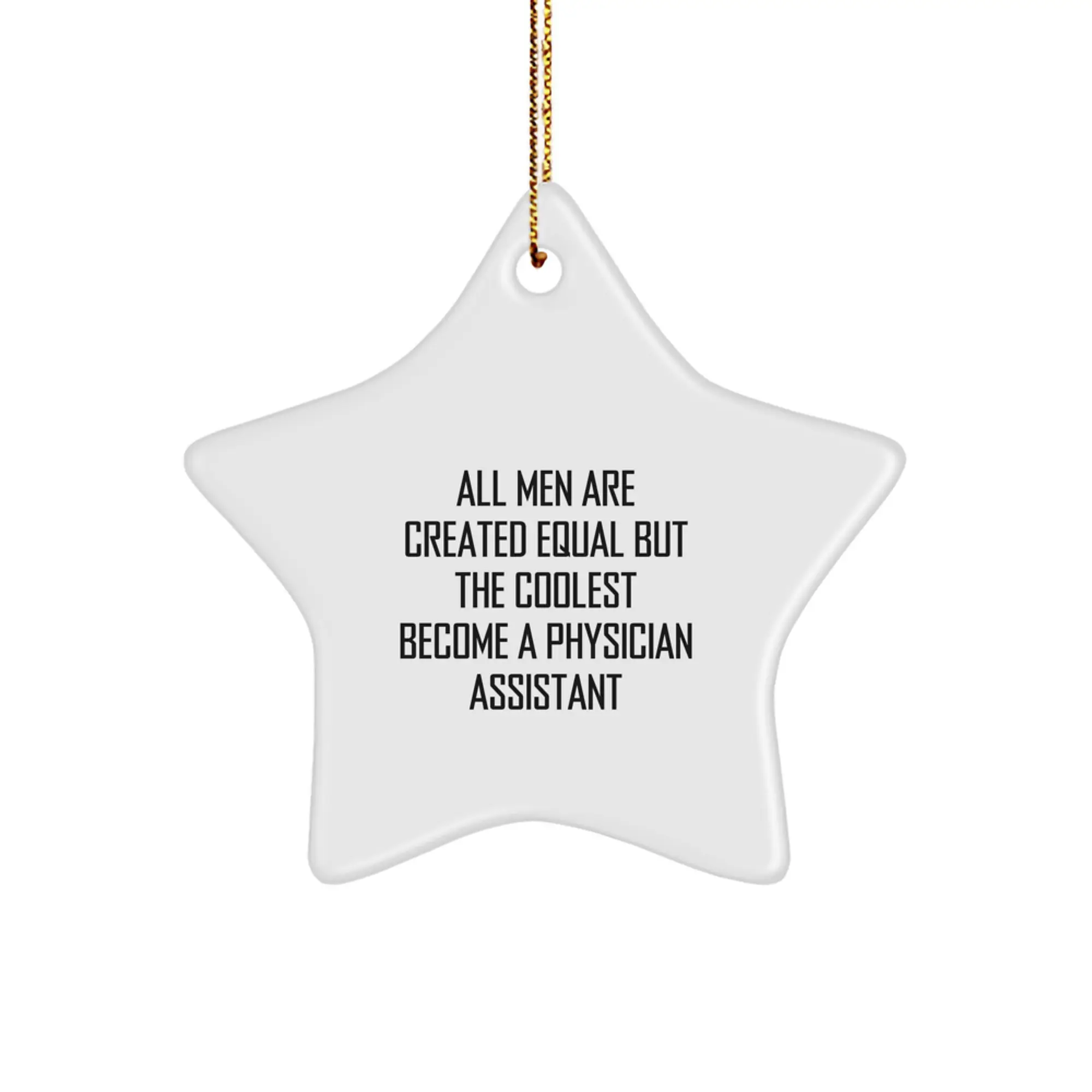 Physician Assistant Christmas Ornament Idea Gift for Coworkers - Image 1