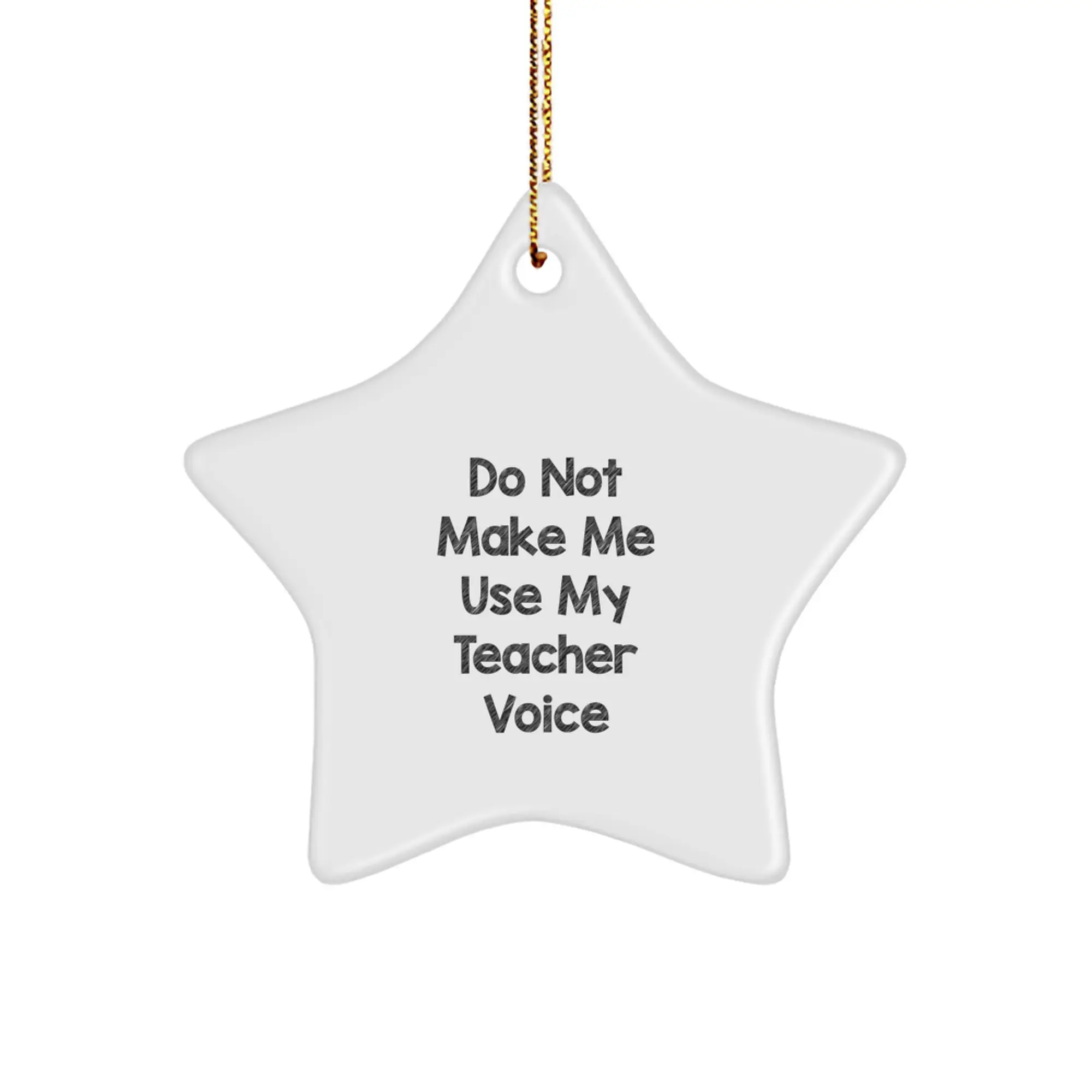 MDF Star Ornament for a Best Friend Companion Teacher Christmas Gift - Image 1