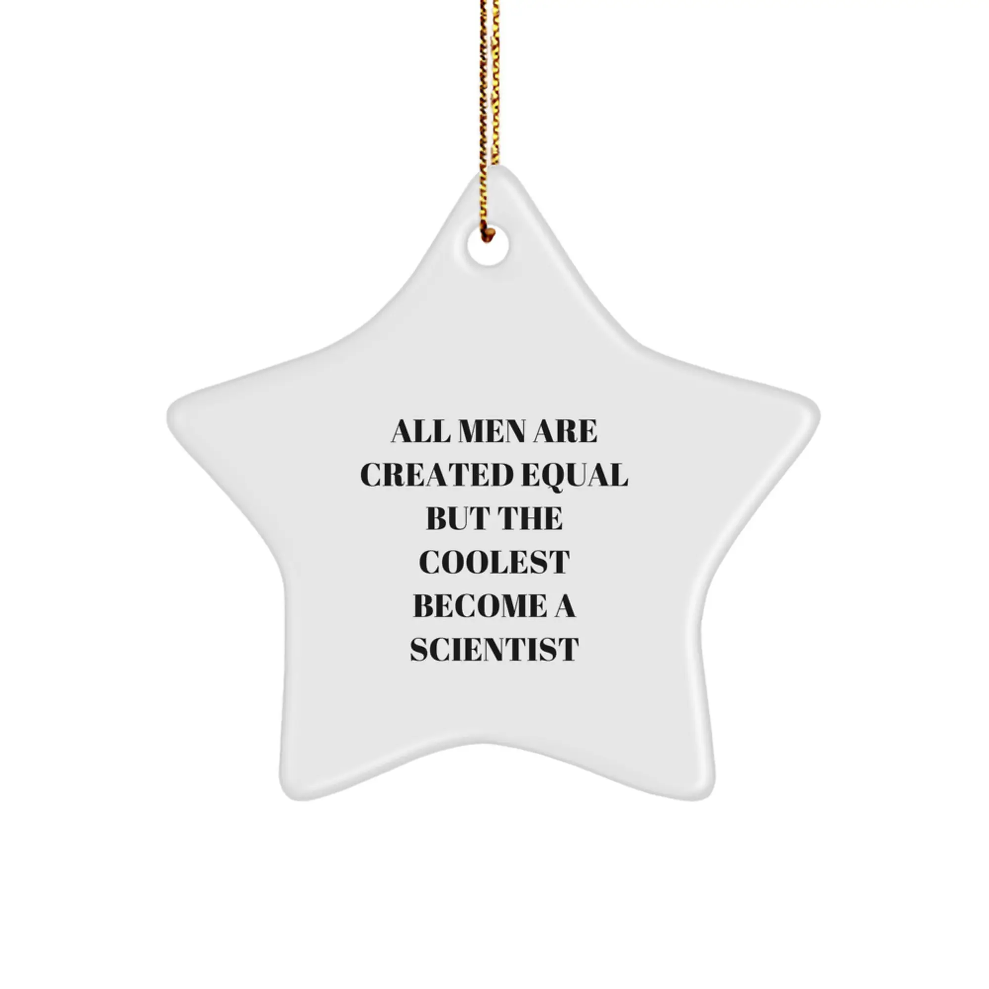 Scientist Star Ornament Collectible for Neighbors Christmas Gift - Image 1