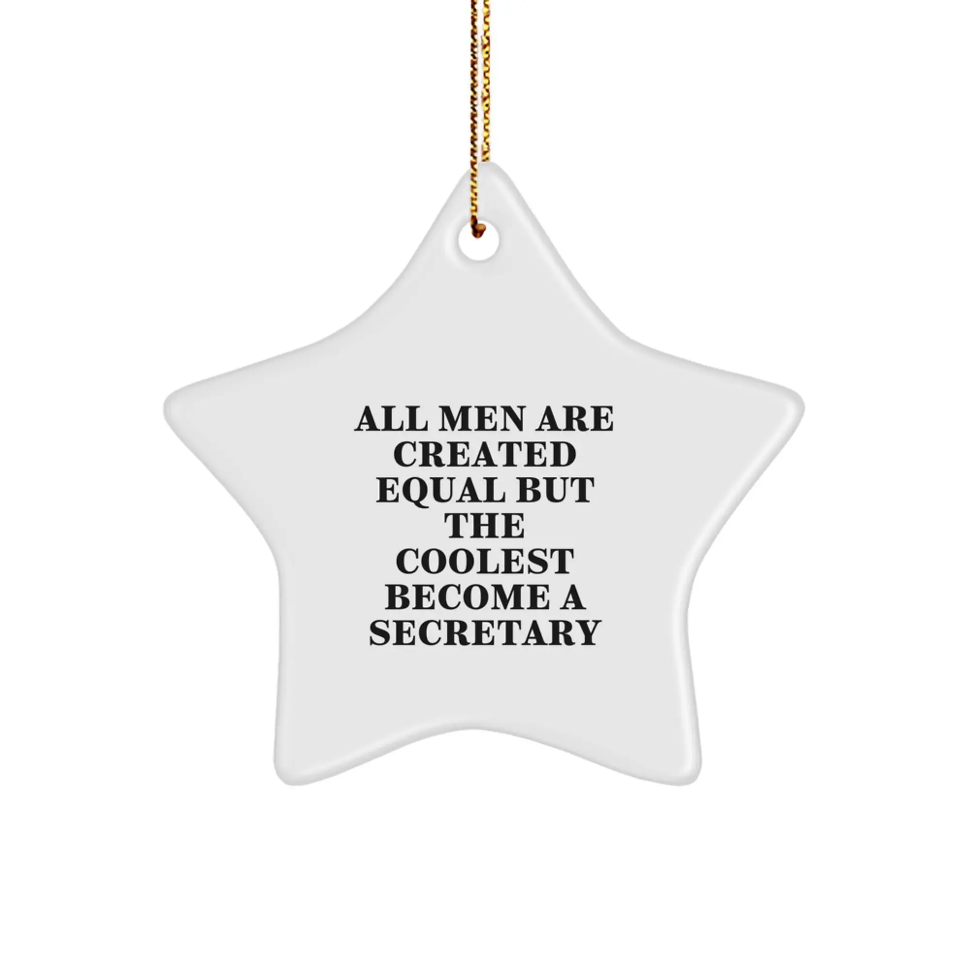 Christmas Gift for Her Secretary Keepsake Star Ornament Present - Image 1
