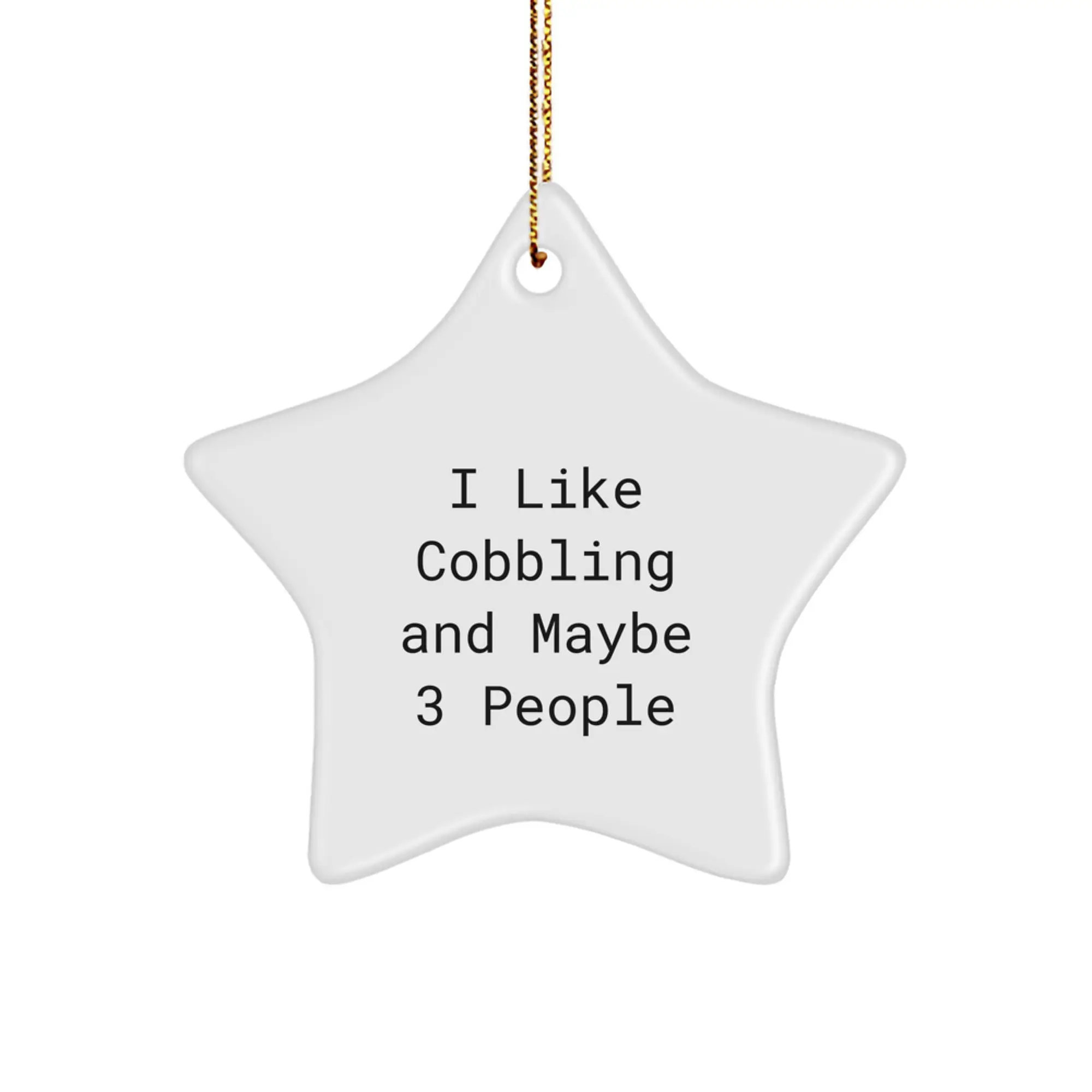 Cobbling Keepsake Christmas Ornament for Him Gift - Image 1