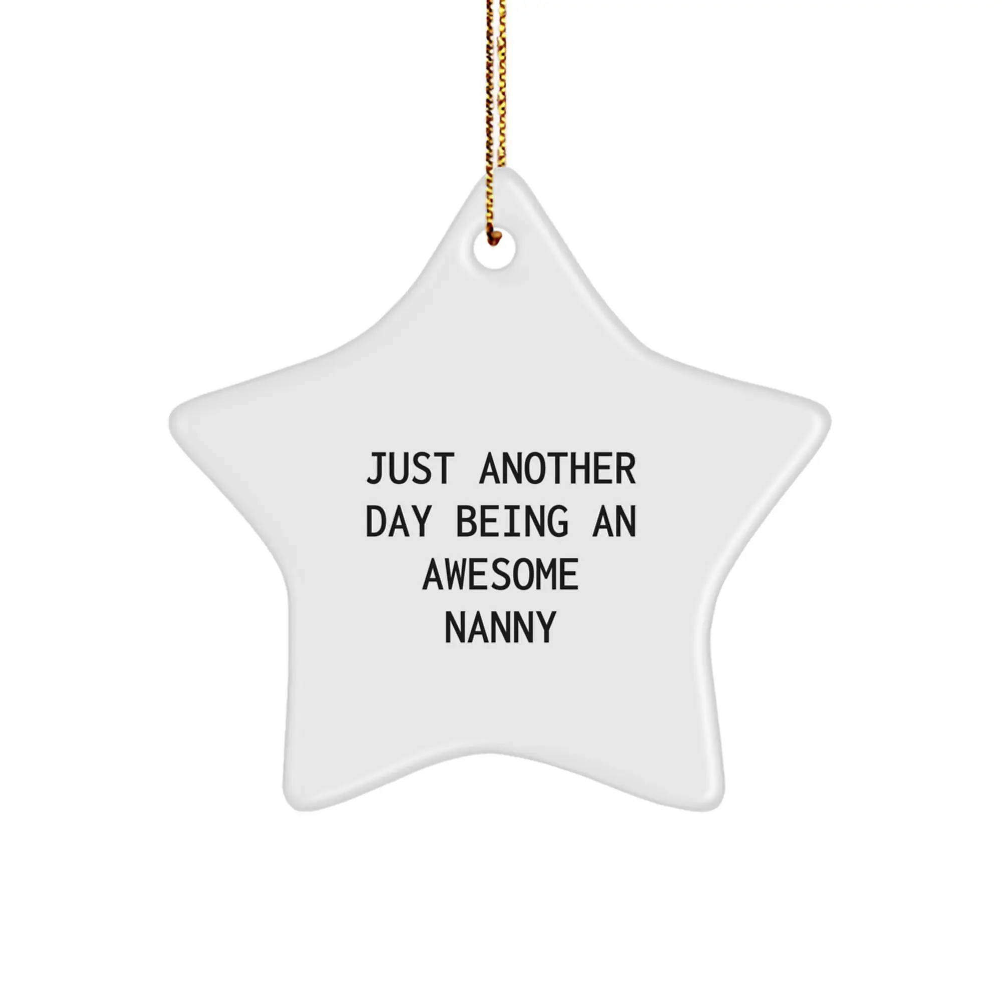 Nanny Christmas Ornament Star Idea Gift for Coworkers - Image 1
