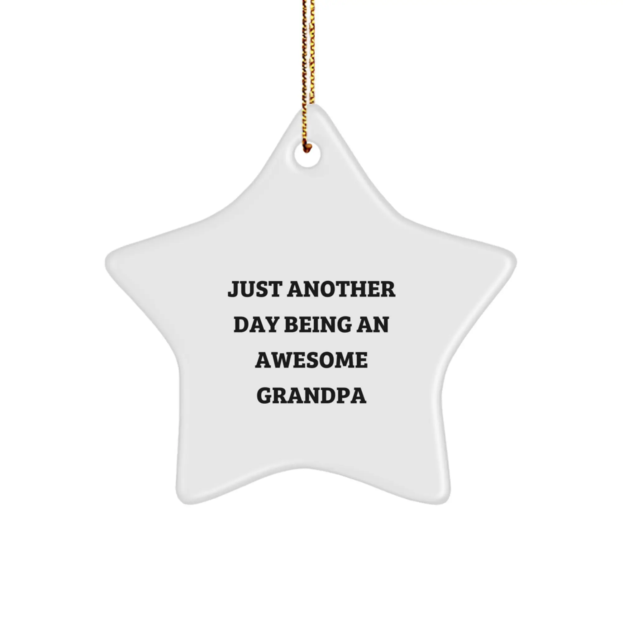 Grandpa Keepsake Christmas Ornament for Him Gift - Image 1