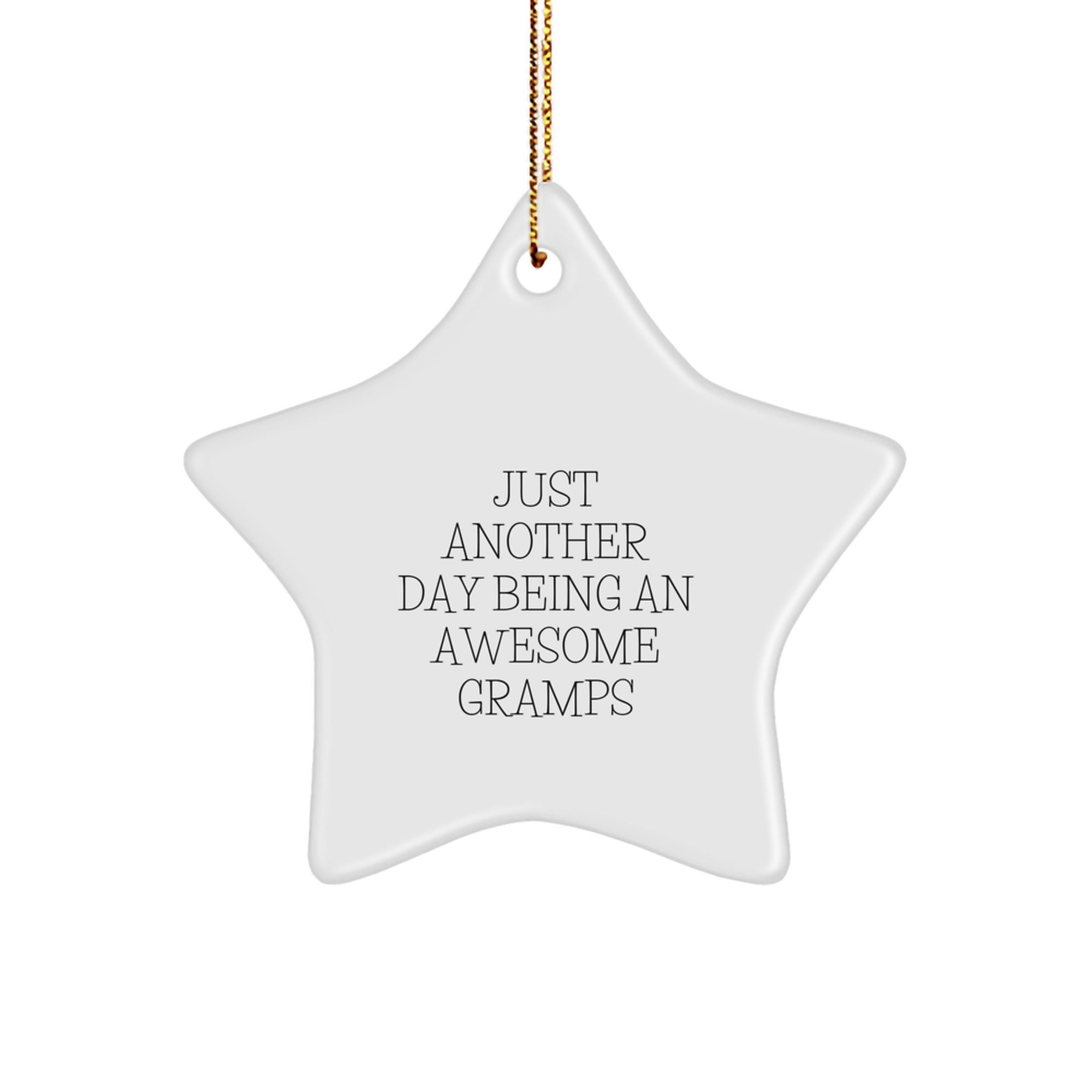 Funny Gramps Gifts from Men, Funny Gramps Star Ornament for Christmas Unique Gifts, Inspiring Quote for Grandpa's Home Decor - Image 1