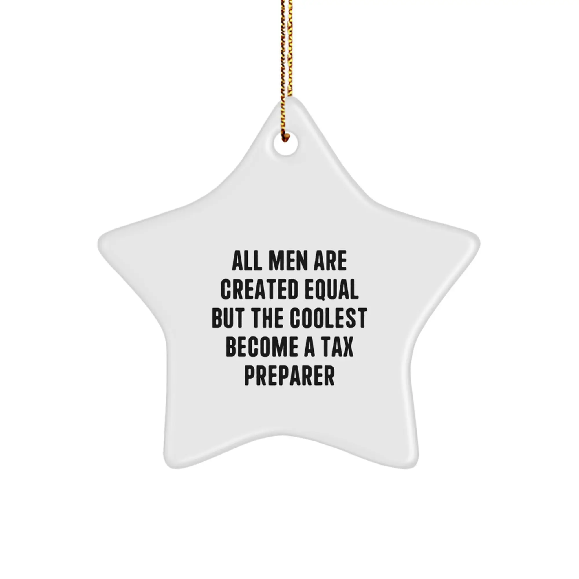 Tax Preparer Star Ornament Gifts from Friends for Christmas Unique - Image 1