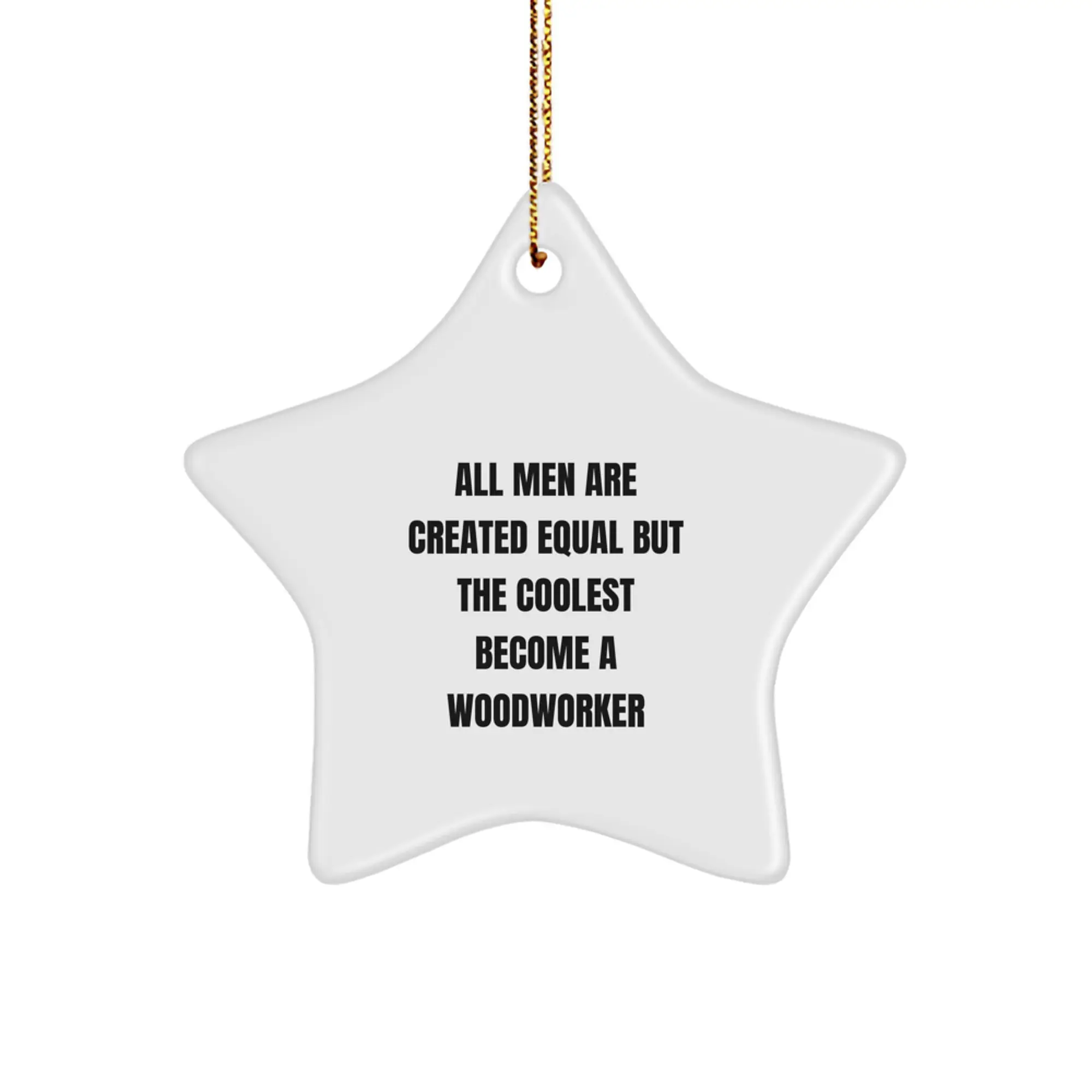 Woodworker Keepsake Christmas Ornament for Him Gift - Image 1
