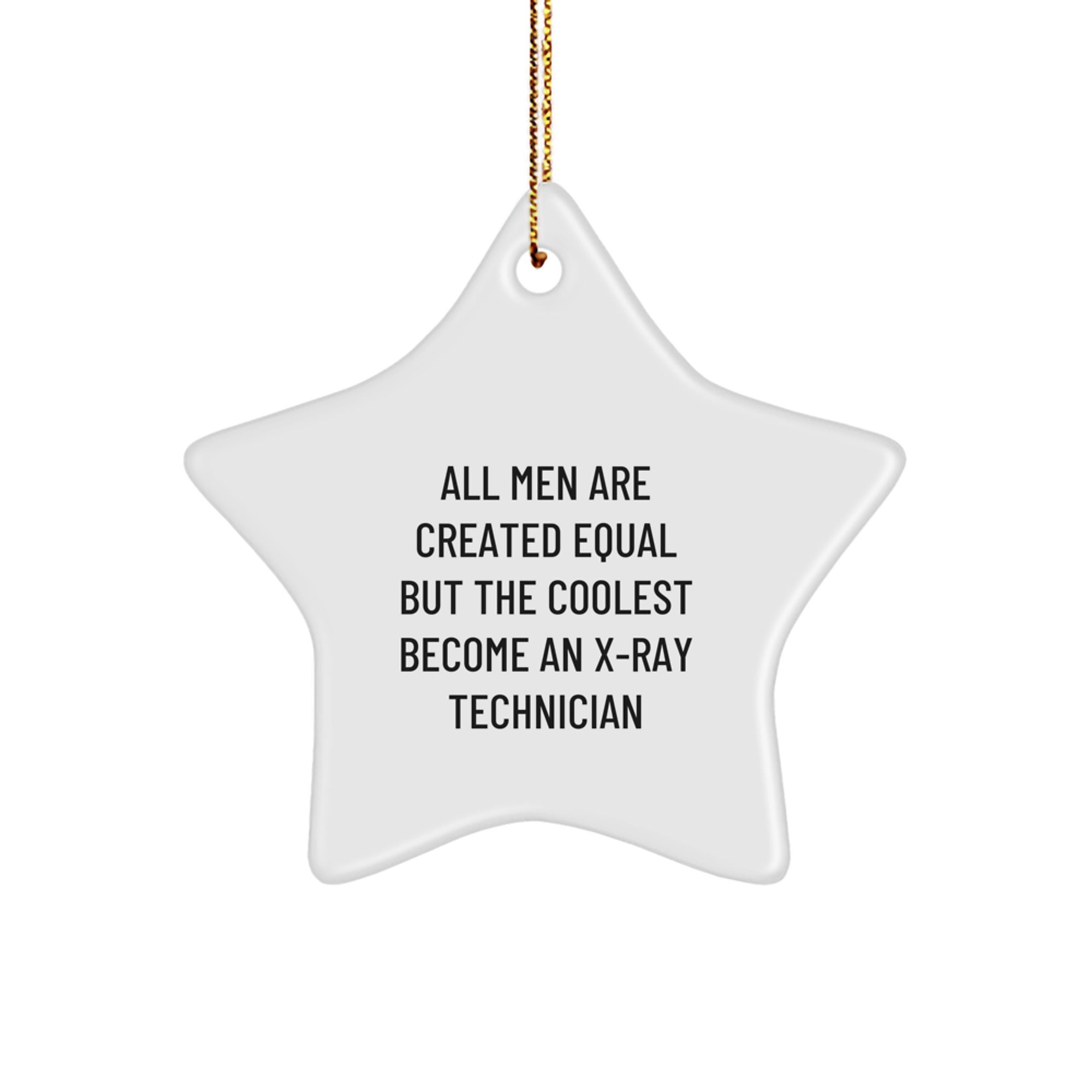 Christmas Gift X-Ray Technician Star Ornament - A Playful Tribute - Image 1