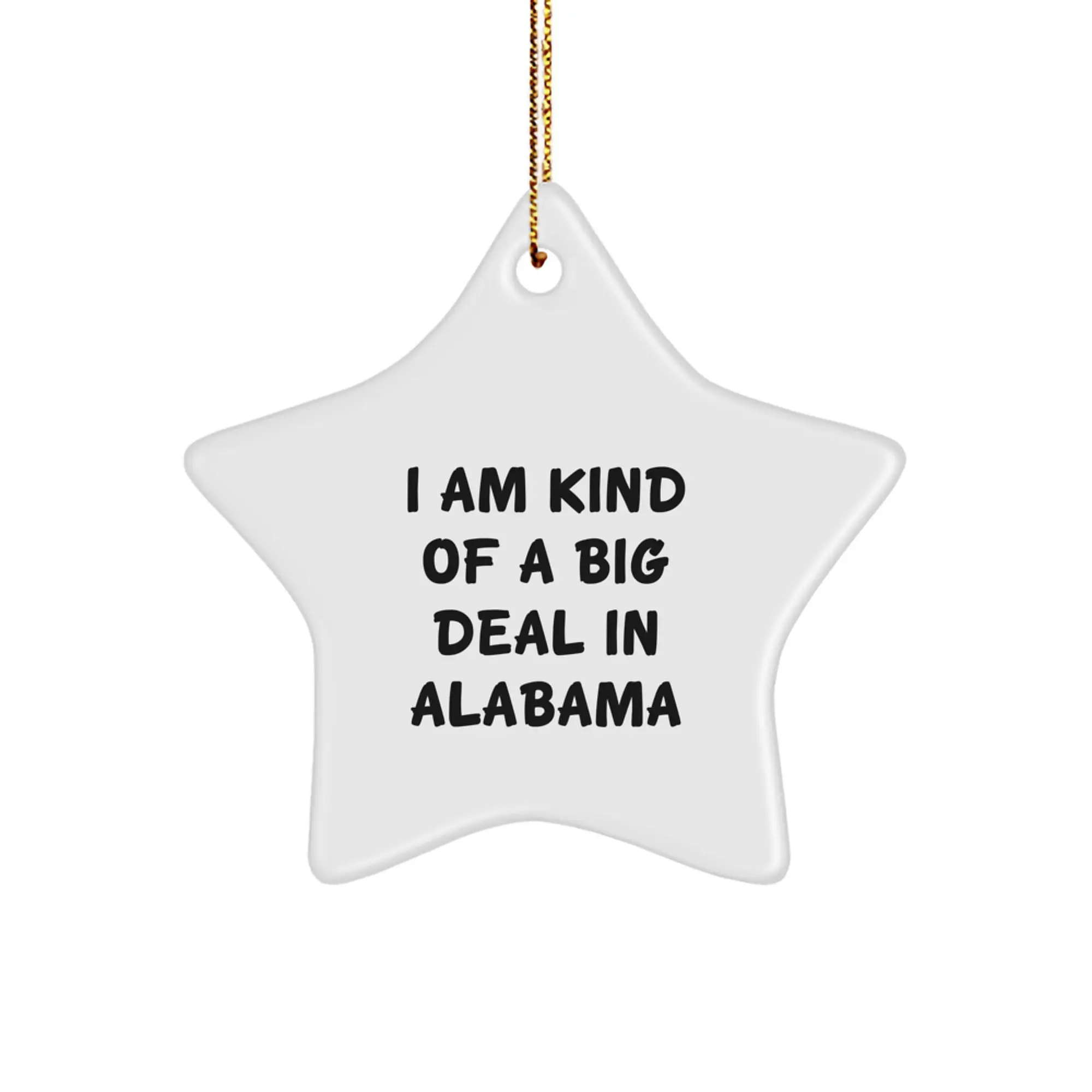 Alabama Star Ornament Keepsake for Him Surprise Christmas Gift - Image 1
