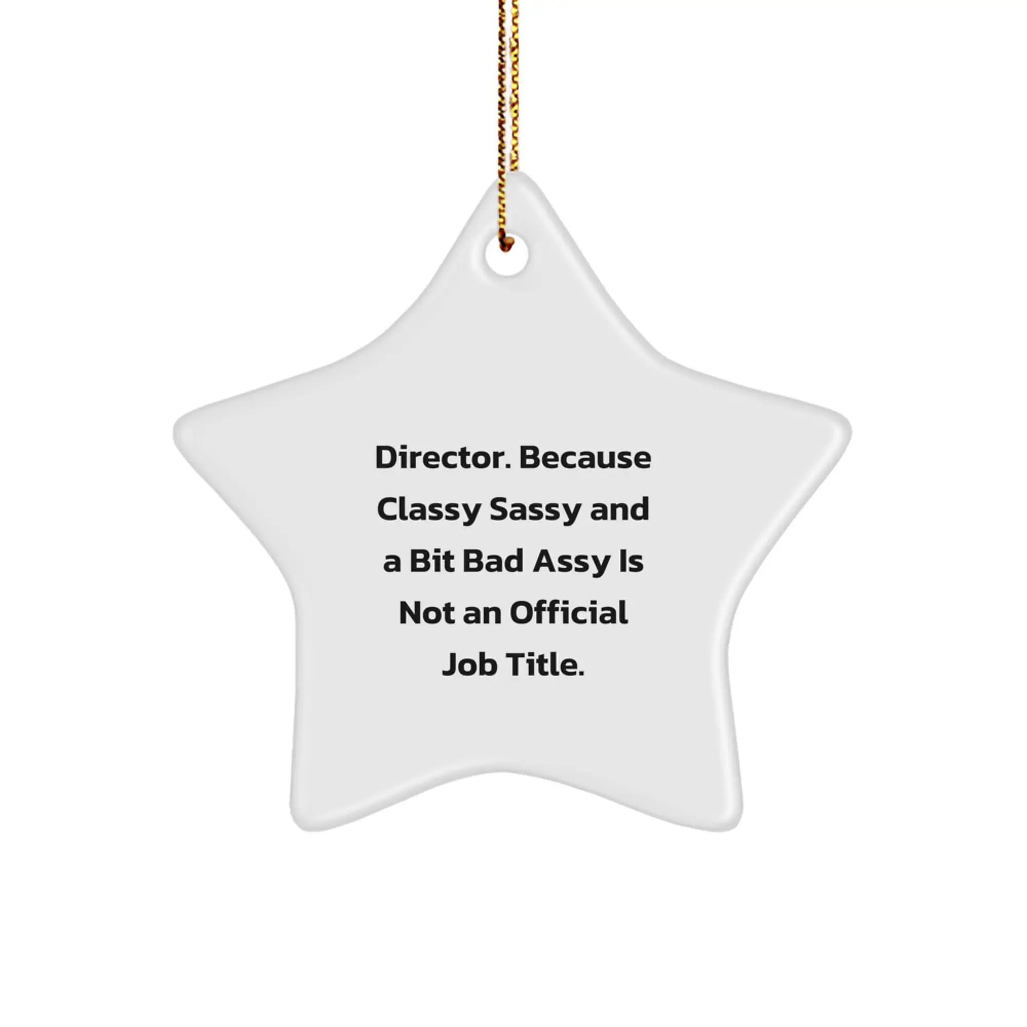 Funny Director Gifts for Men - Star Ornament, Gifts from Friends to Director, Men's Christmas Unique Gifts - Image 1