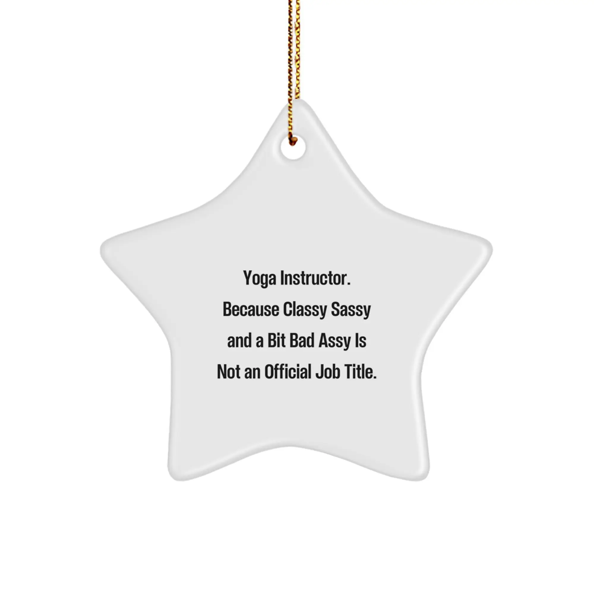Yoga Instructor Novelty Christmas Ornament Gift for Friends - Image 1
