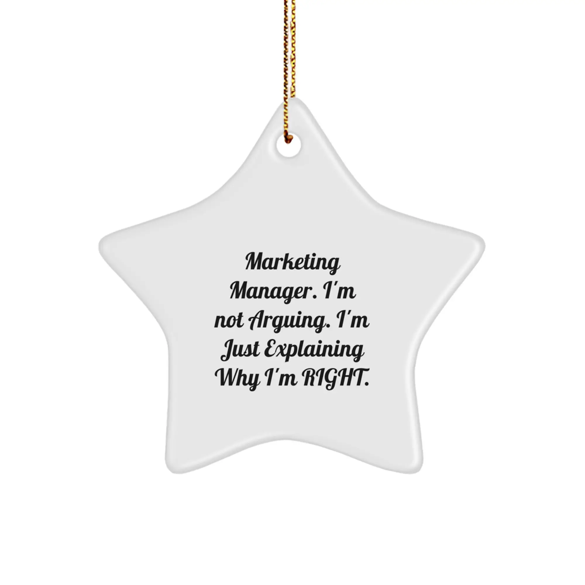 Marketing Manager Treasure Christmas Ornament for Family Gift - Image 1