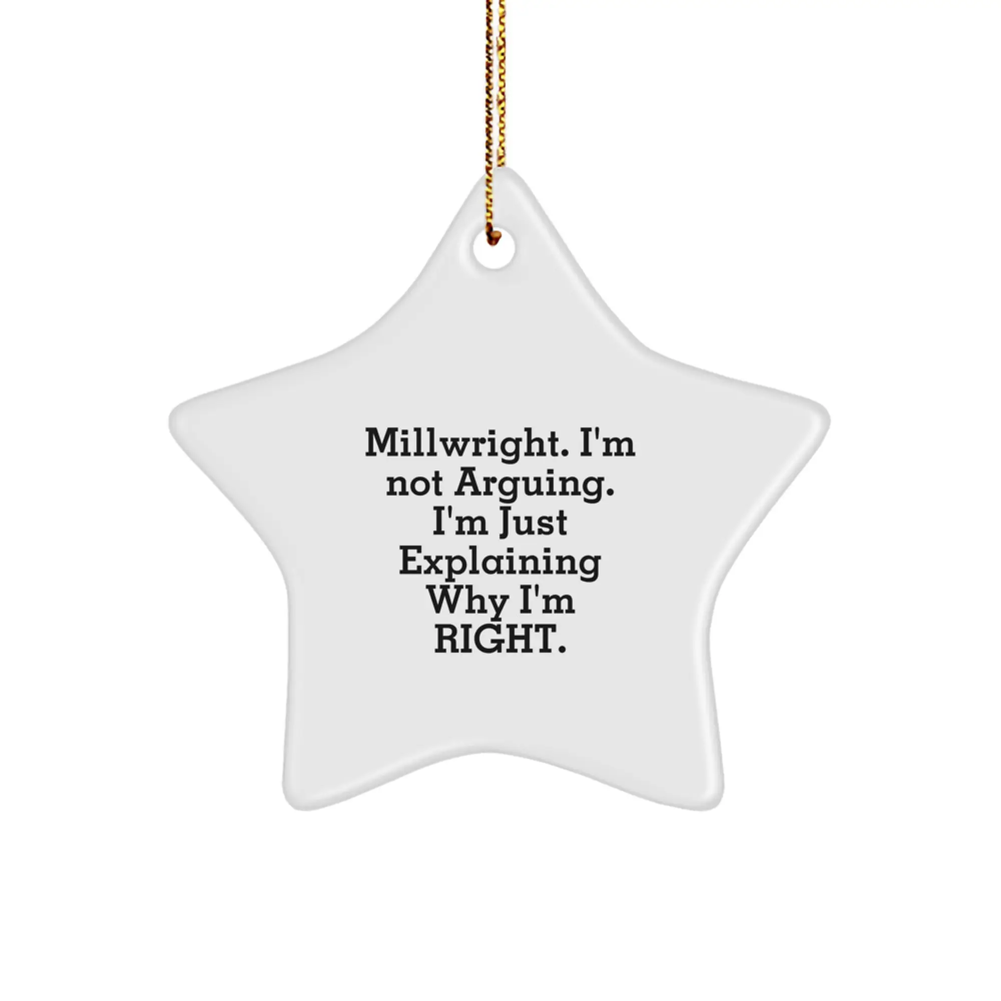 Millwright Keepsake Christmas Ornament for Him Gift - Image 1