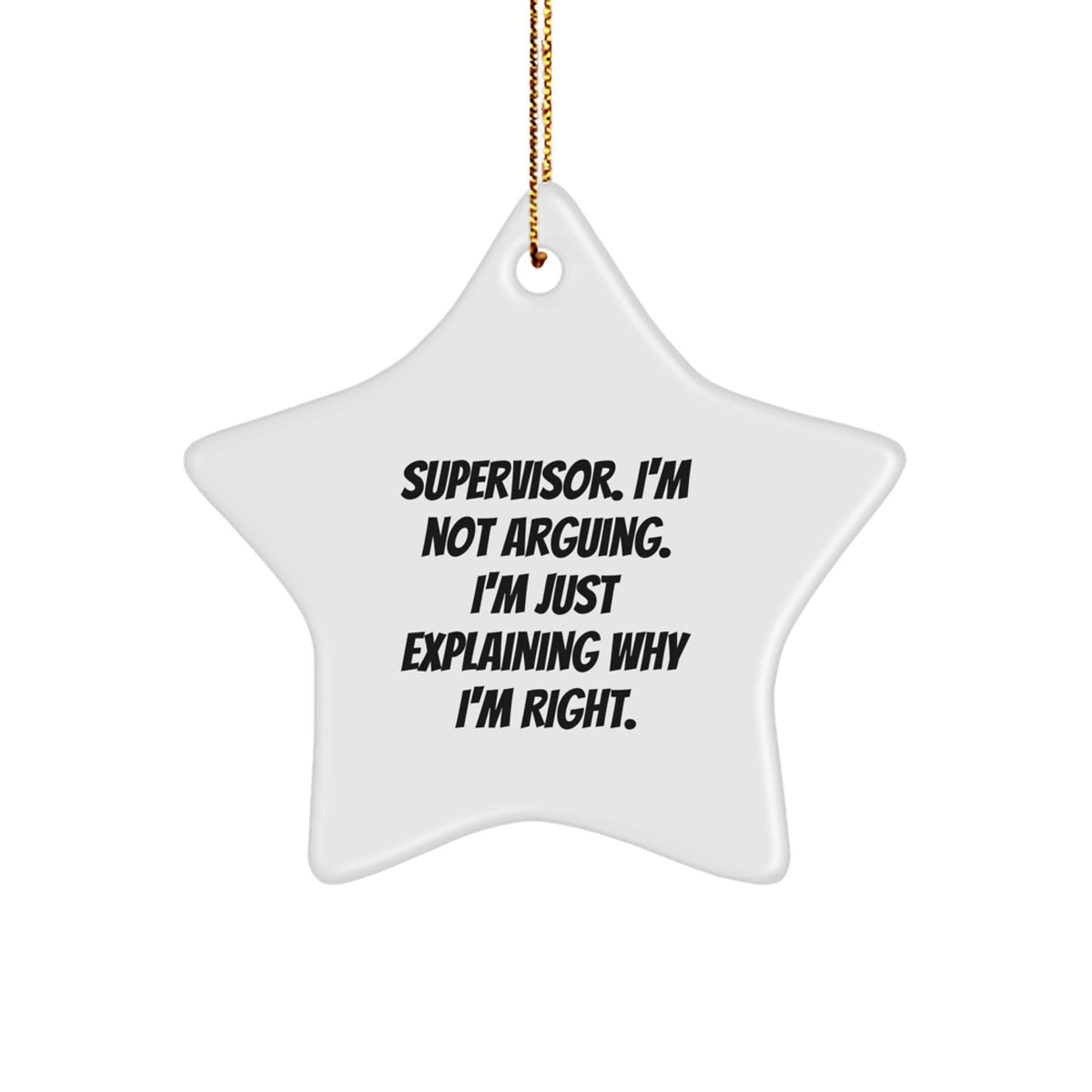 Christmas Unique Gift Surprise Supervisor Bright Star Ornament for Teens - Image 1