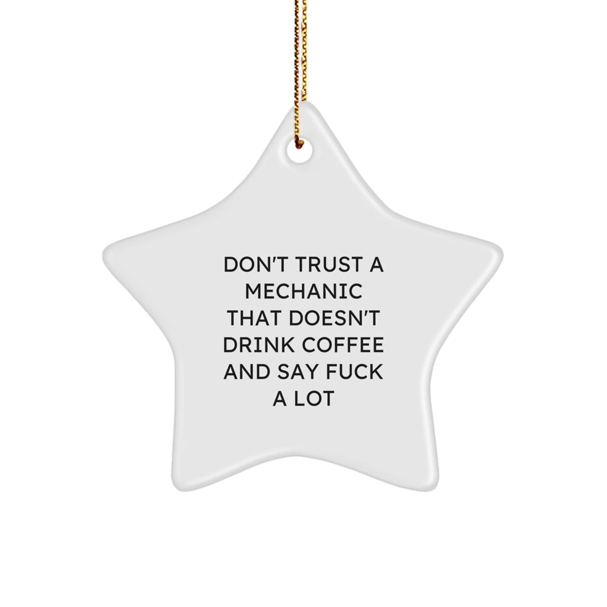 Mechanic Christmas Ornament Gift A Funny, Honest Sentiment - Image 1