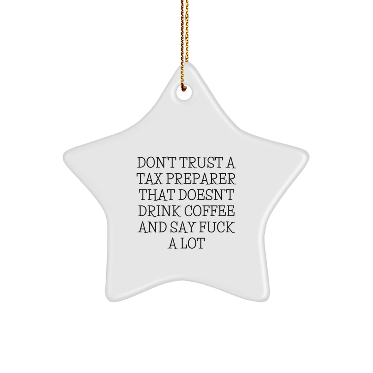 Tax Preparer Keepsake Christmas Ornament for Him Gift - Image 1