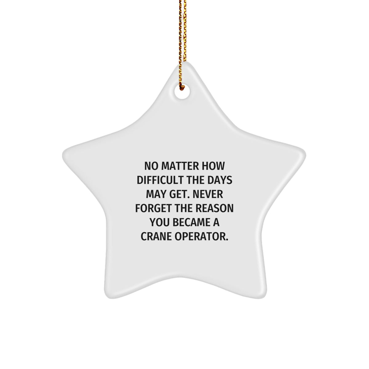 Crane Operator Christmas Ornament for Family Treasure Gift - Image 1