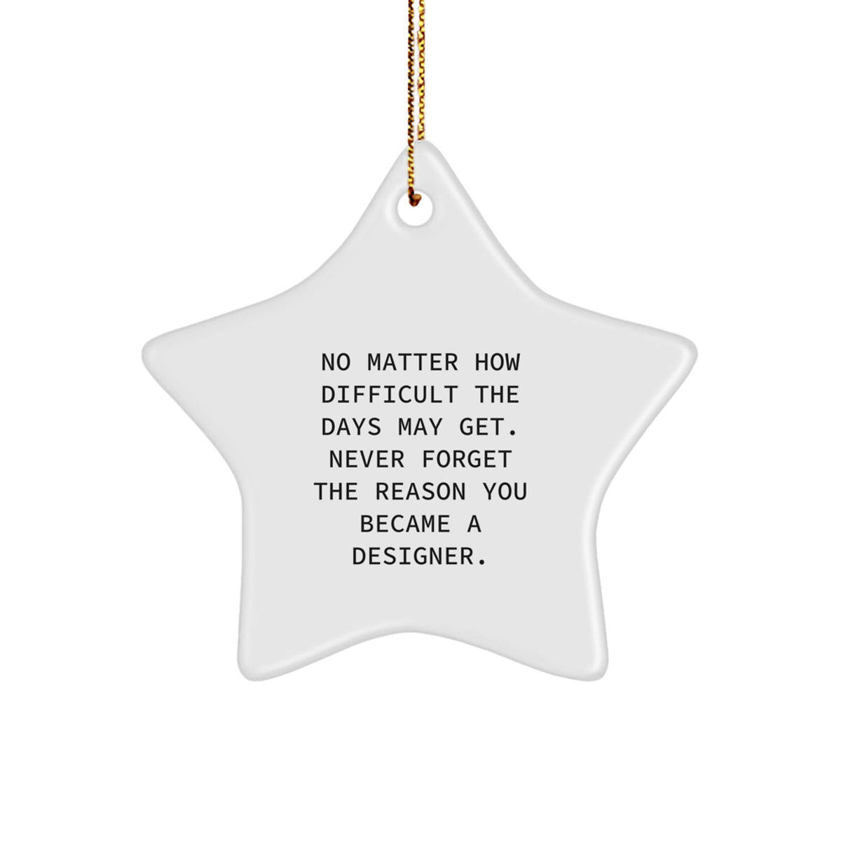 Designer Star Ornament for Him Delight Christmas Gift - Image 1