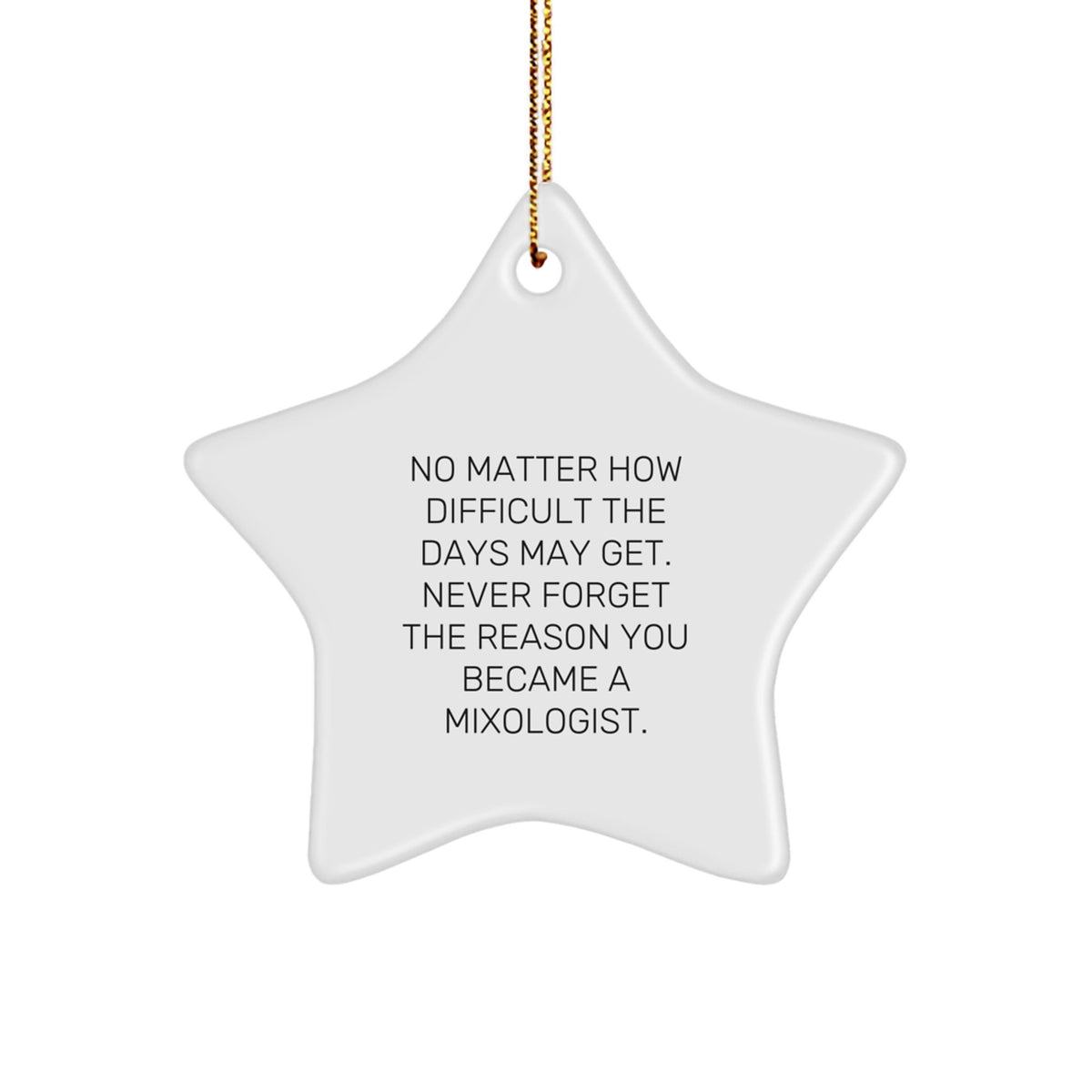 Mixologist Christmas Ornament Idea for Coworkers Gift - Image 1