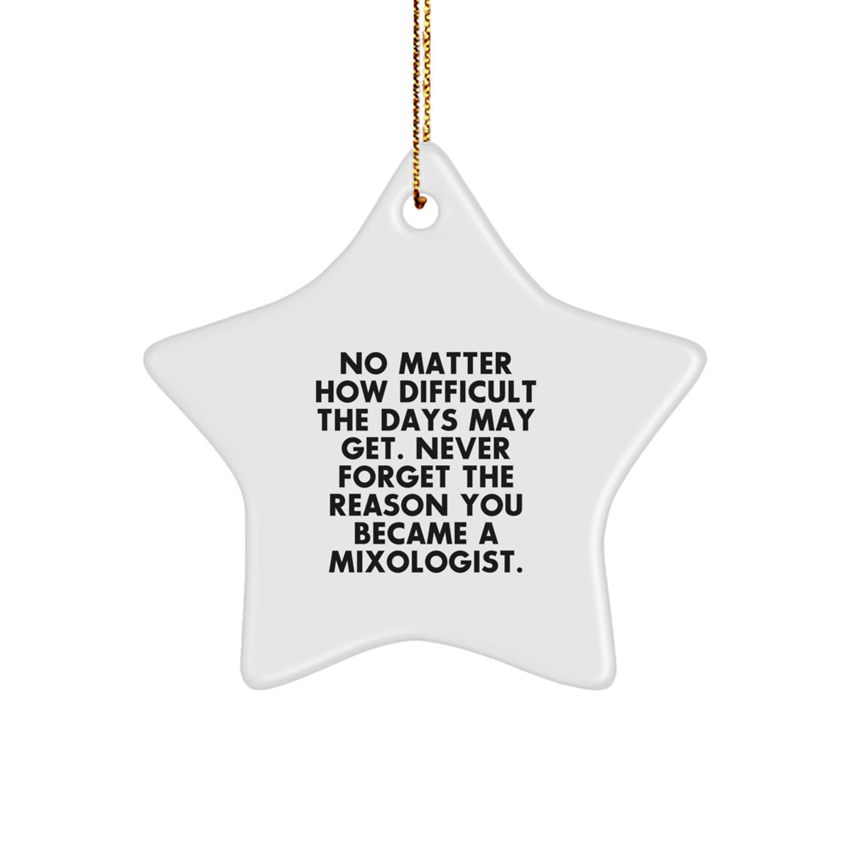 Favorite Mixologist Christmas Ornament for Kids Gift Brightly Printed - Image 1