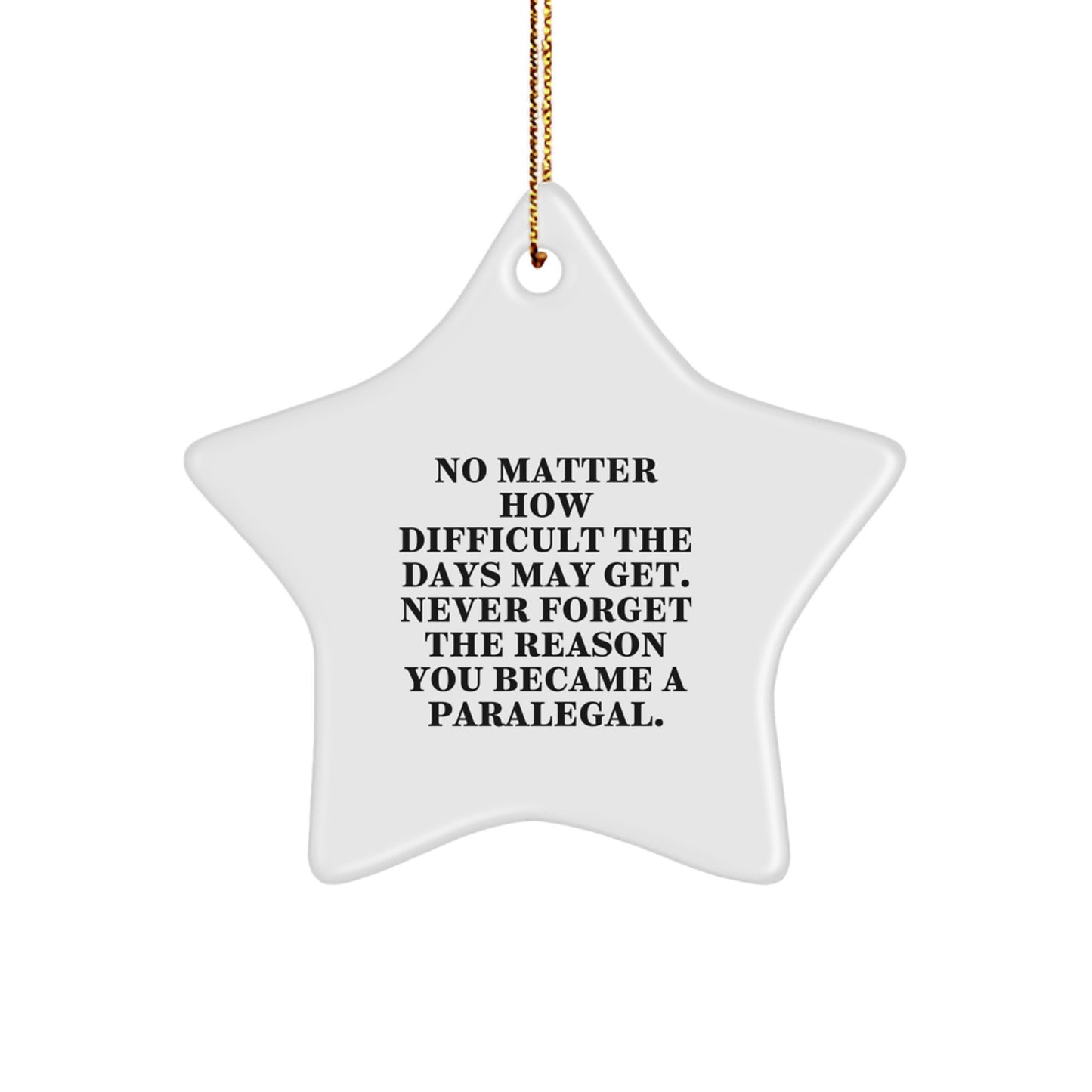 Funny Paralegal Star Ornament Gifts from Friends for Paralegal Christmas Unique Gifts - Image 1