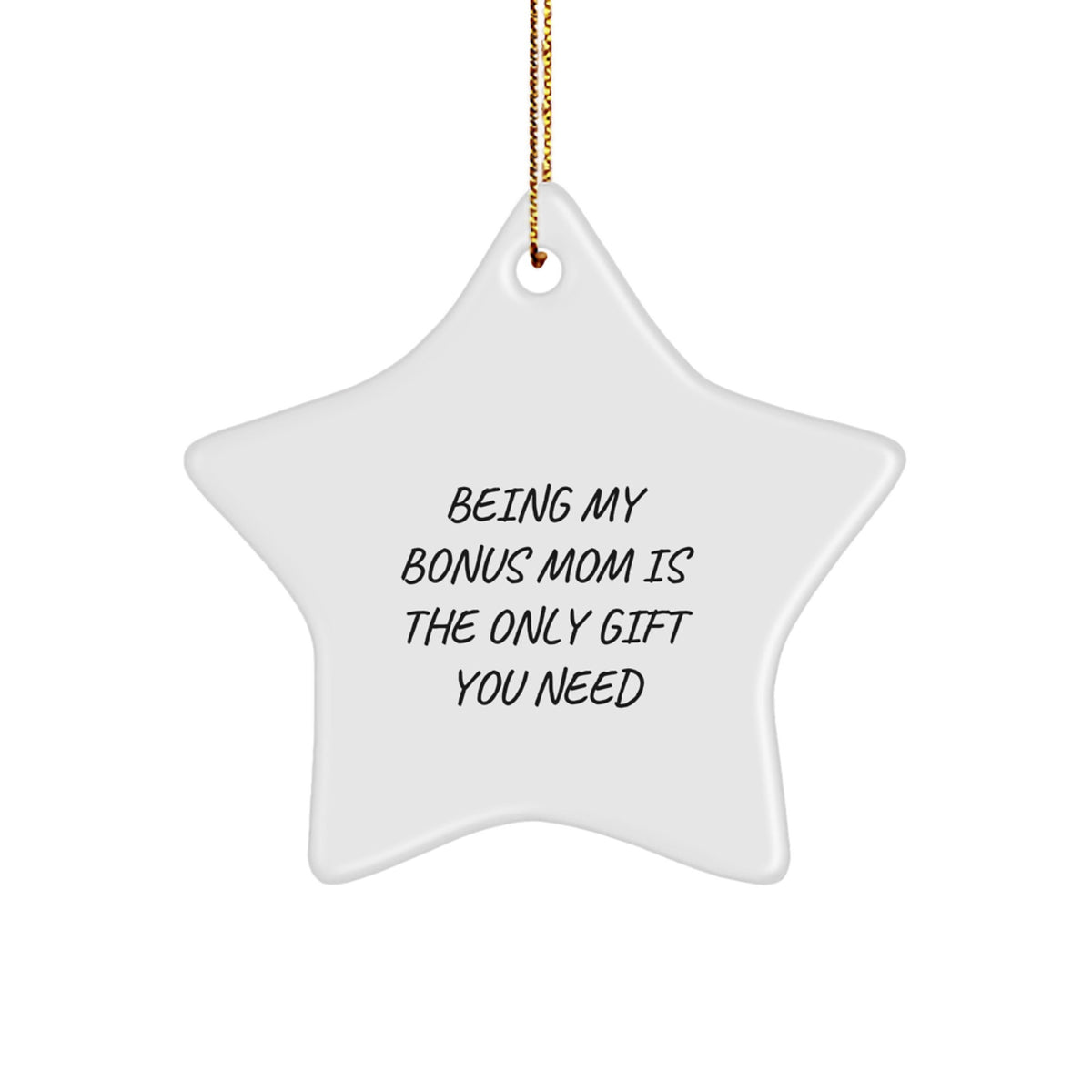 Bonus Mom Christmas Ornament Keepsake for Her Gift - Image 1