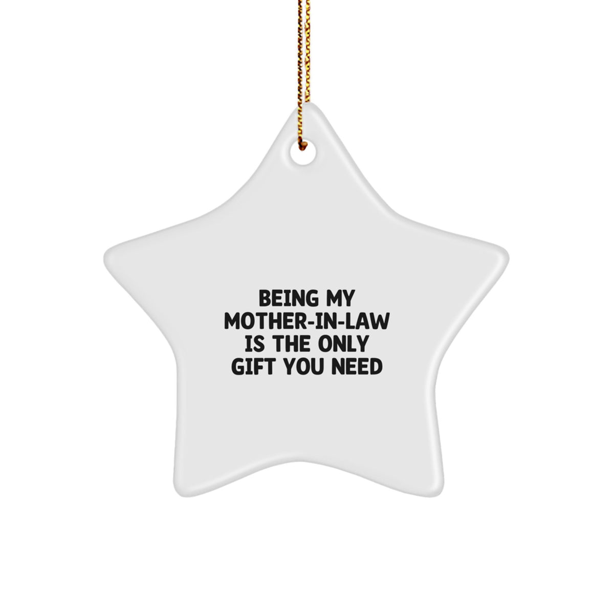 Mother-in-law Star Ornament Novelty Christmas Gift for Friends - Image 1