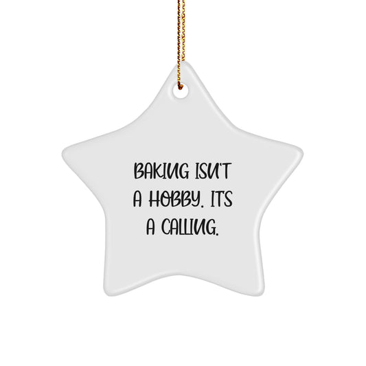 Funny Baking Gifts for Christmas, Star Ornament for Baking Enthusiast Friends, Gifts from Women to Family Baking - Image 1