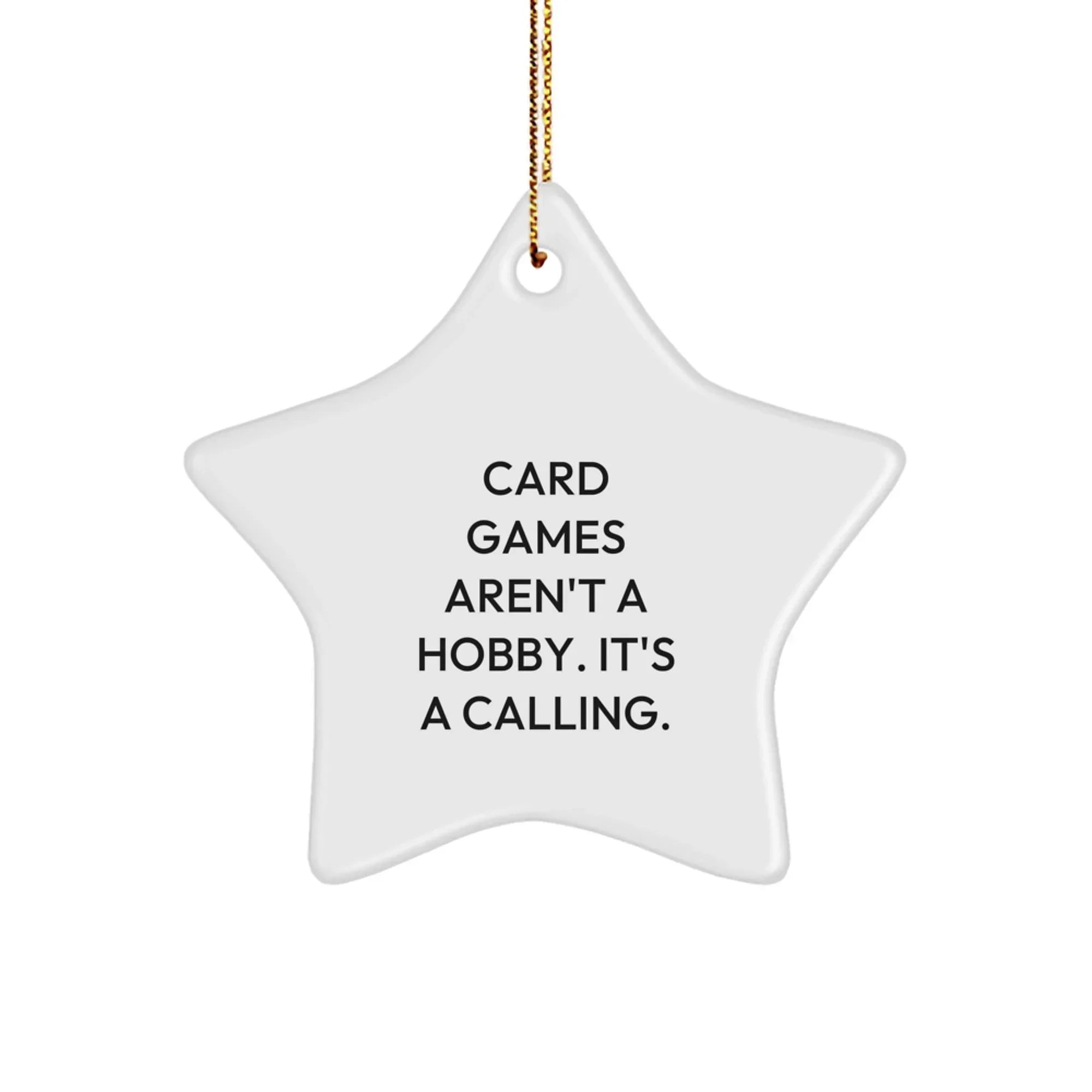 Card Games Star Ornament Gifts from Men to Card Games Women for Christmas Unique Gifts