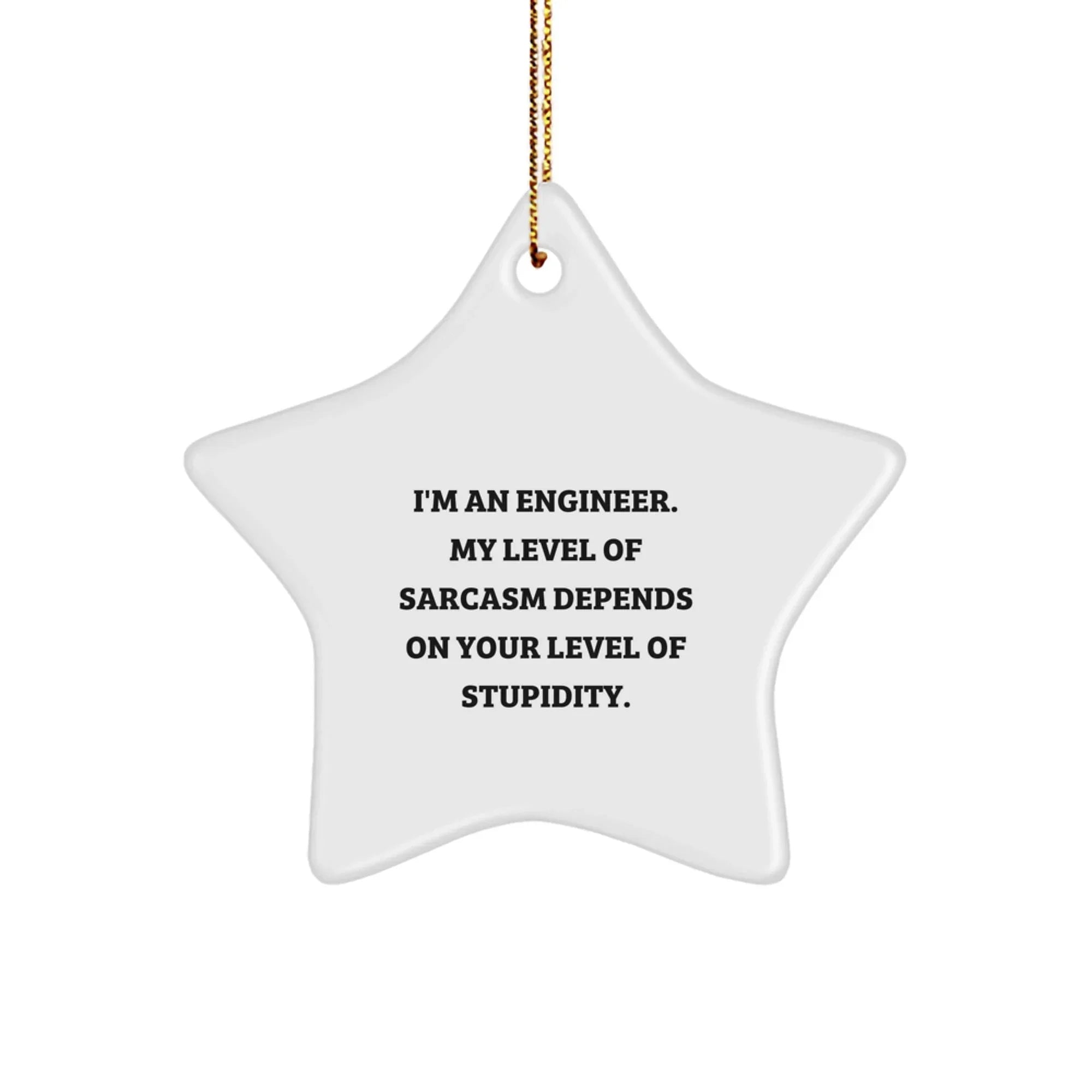 Funny Engineer Star Ornament, Christmas Unique Gifts for Men, Women, Friends, Coworkers, Family from I'm An Engineer