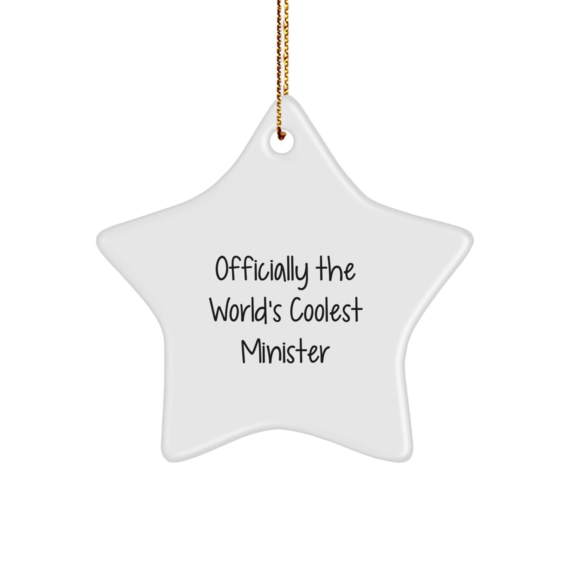 Funny Star Ornaments Gifts from Men, Women, or Friends for Ministers - Image 1