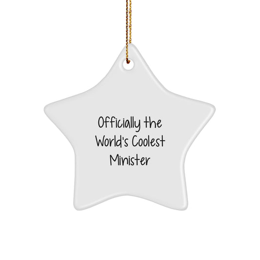 Funny Star Ornaments Gifts from Men, Women, or Friends for Ministers - Image 1