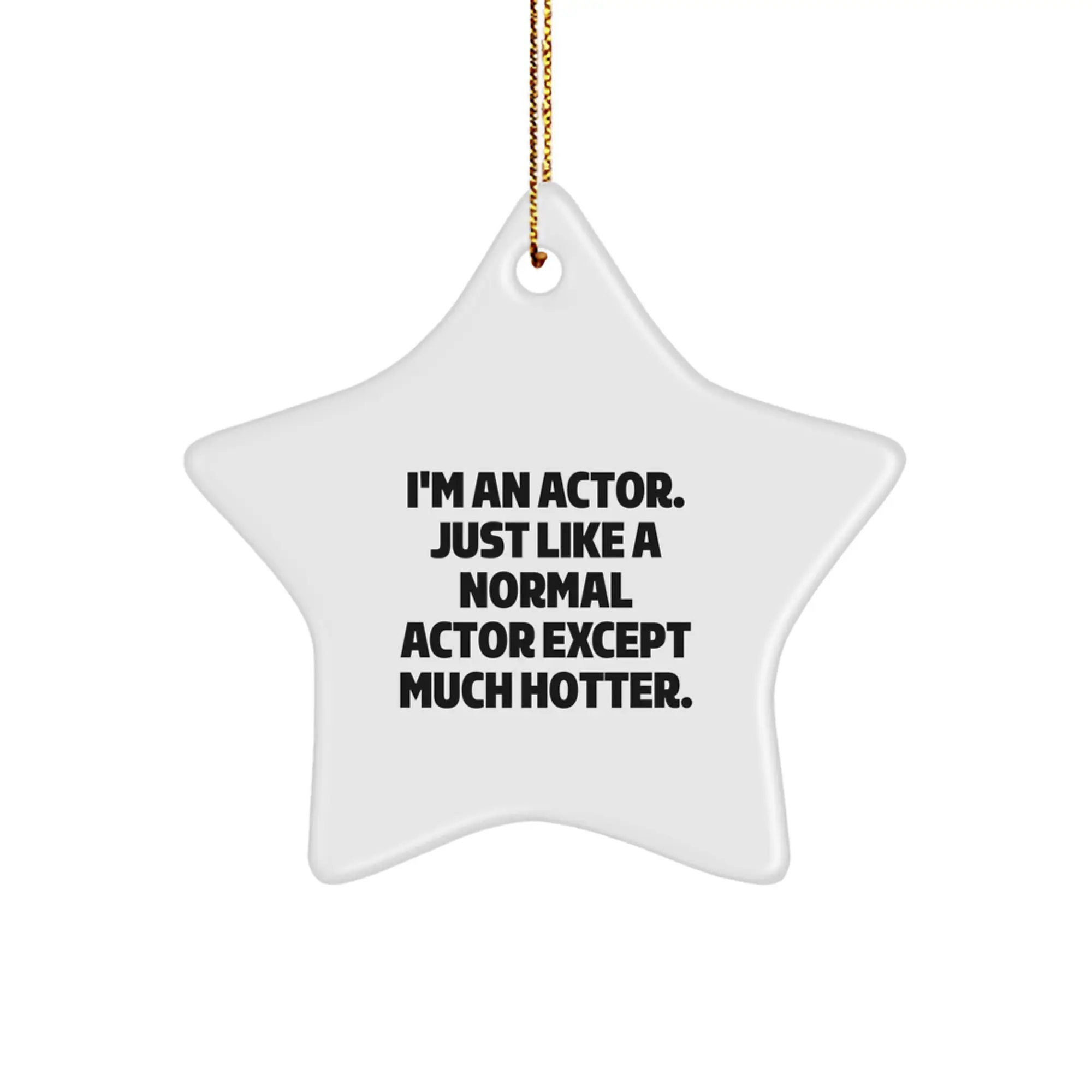 Actor Keepsake Christmas Ornament for Him Gift - Star Tribute - Image 1