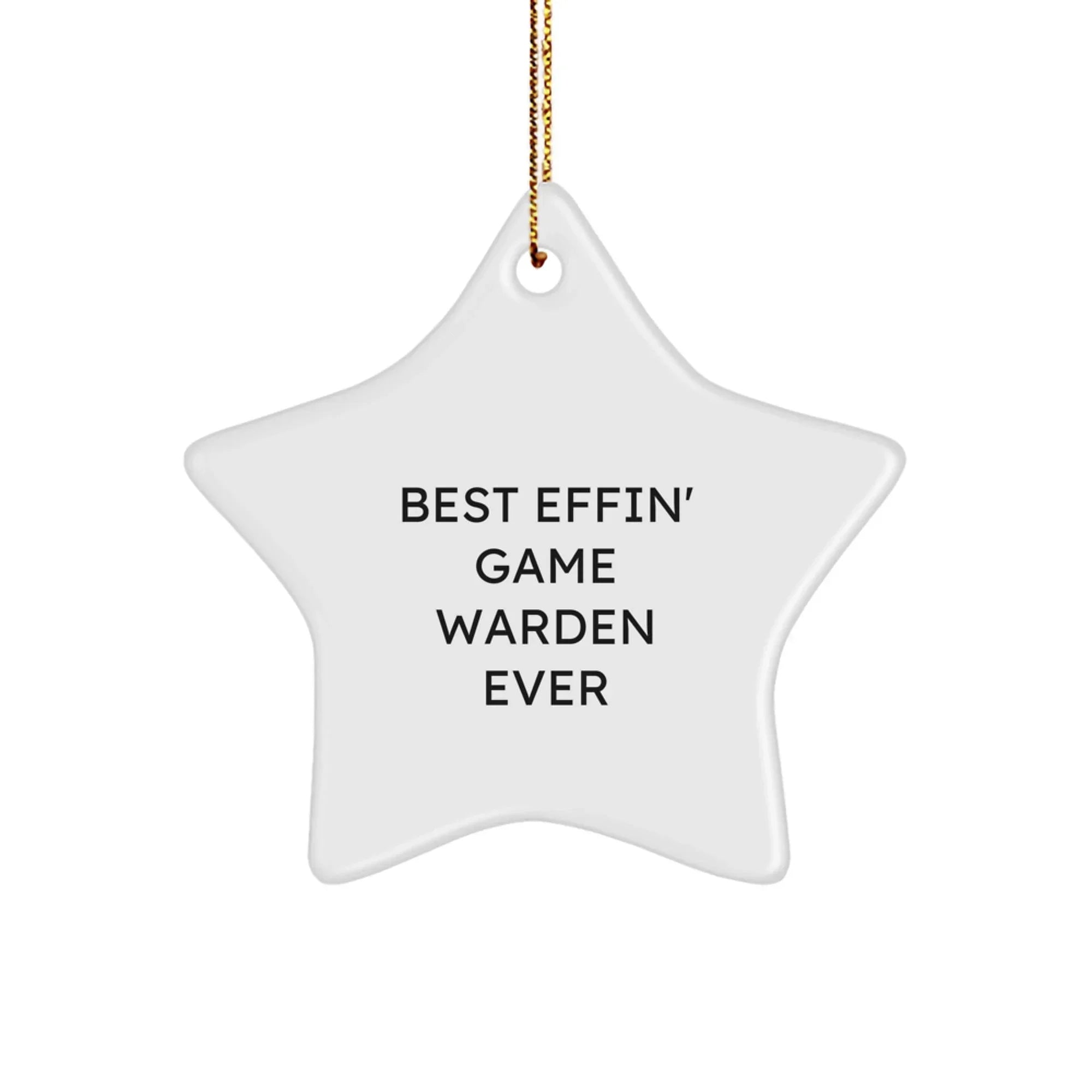 Funny Game Warden Gifts from Friends Unique Star Ornaments for Game Wardens Christmas Unique Gifts