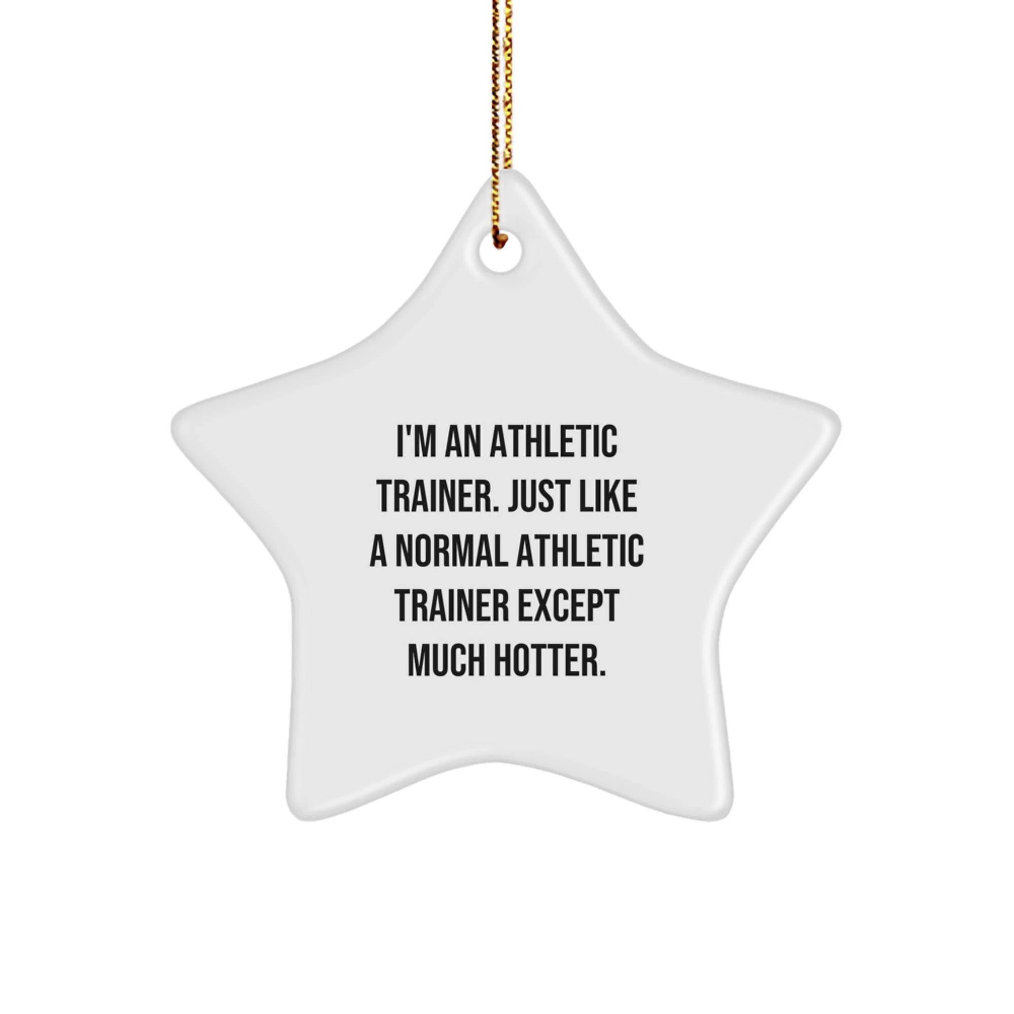 Funny Star Ornament for Athletic Trainer Christmas Unique Gifts from Men to Family Members - Image 1
