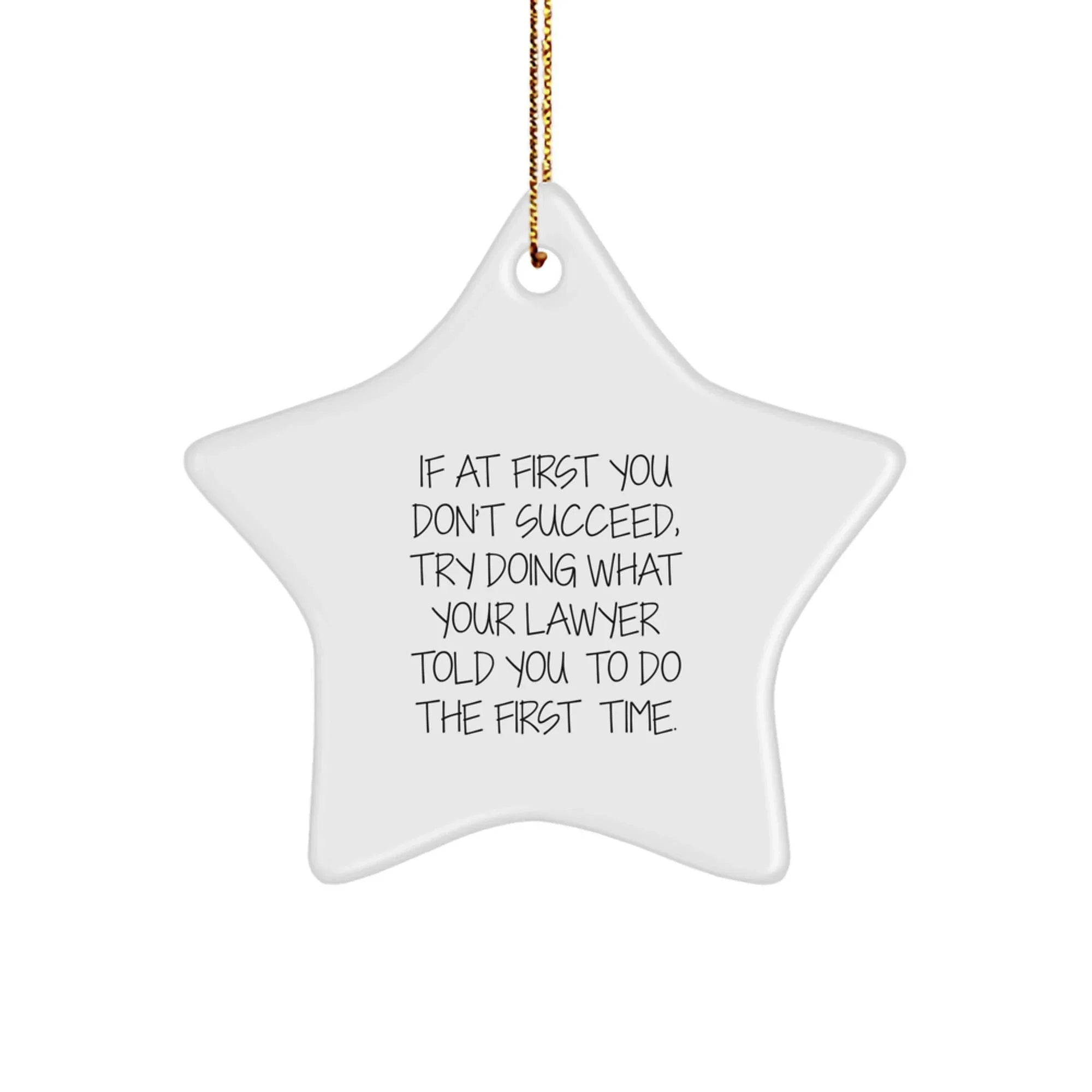 Funny Lawyer Gifts Lawyer Star Ornament Gifts from Men for Lawyer Friends - Lawyer Star Ornament Christmas Unique Gifts