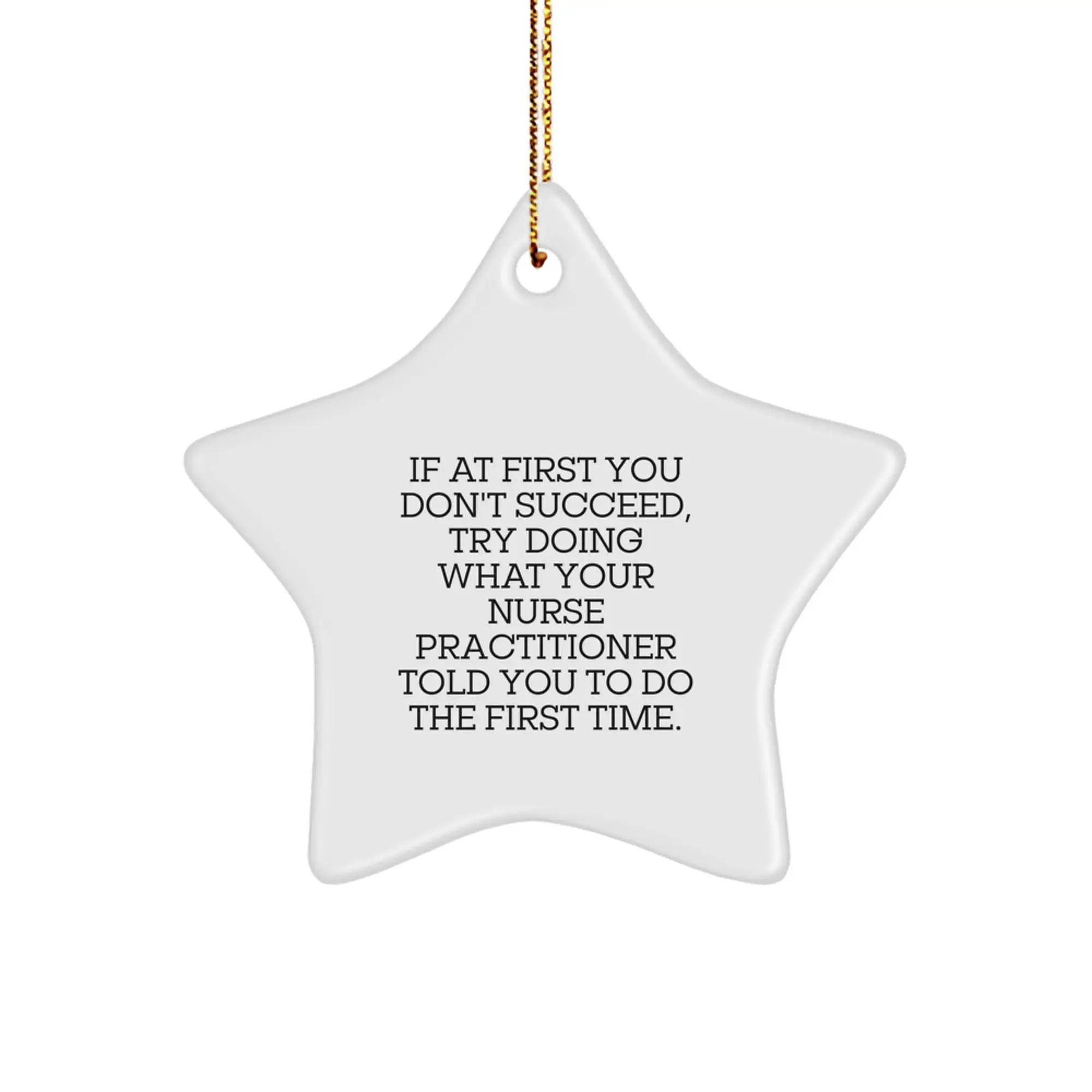 Nurse Practitioner Star Ornament Gifts from Friends to Family for Christmas - Image 1